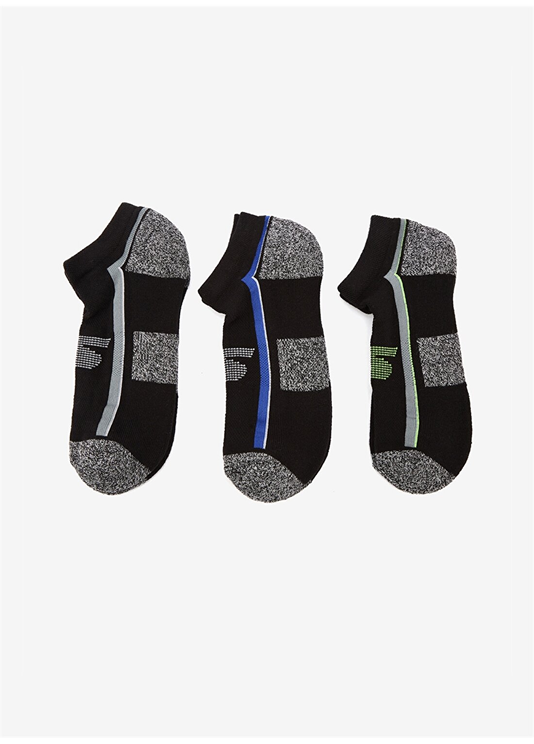 Skechers Siyah Erkek 3Lü Çorap S212331-001 3 Pack Low Cut Socks