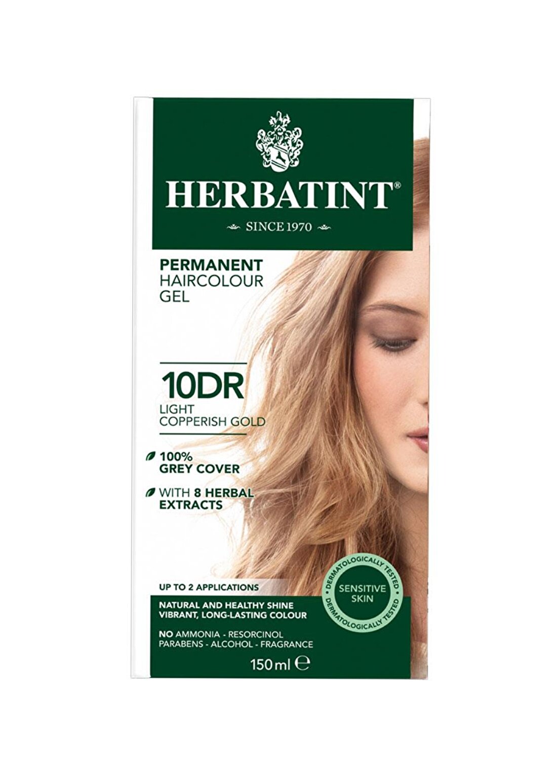 Herbatint Saç Boyası 10Dr - Açık Altın Bakır