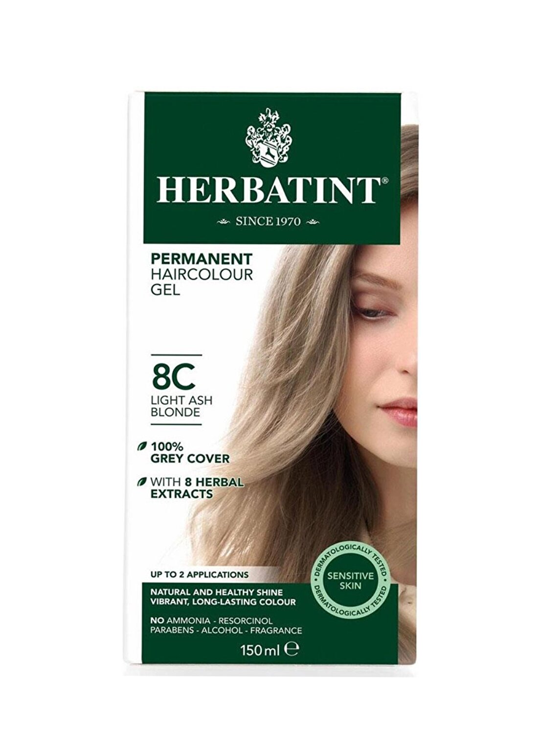 Herbatint Saç Boyası 8C - Açık Küllü Sarı