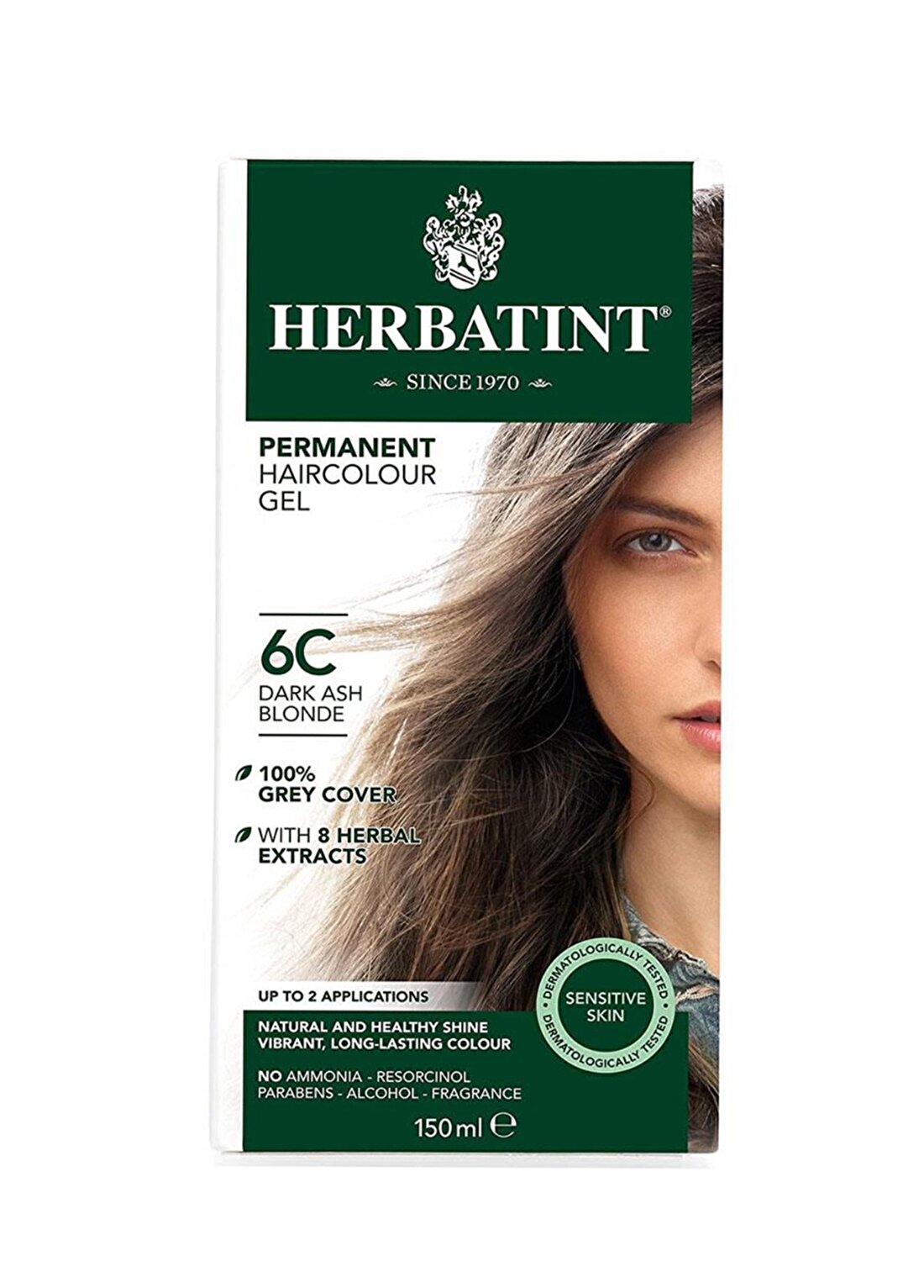 Herbatint Saç Boyası 6C - Koyu Küllü Sarı