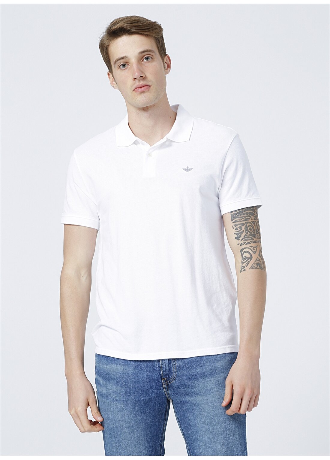 Dockers Polo Yaka Düz Bej Erkek T-Shirt A1159-0001