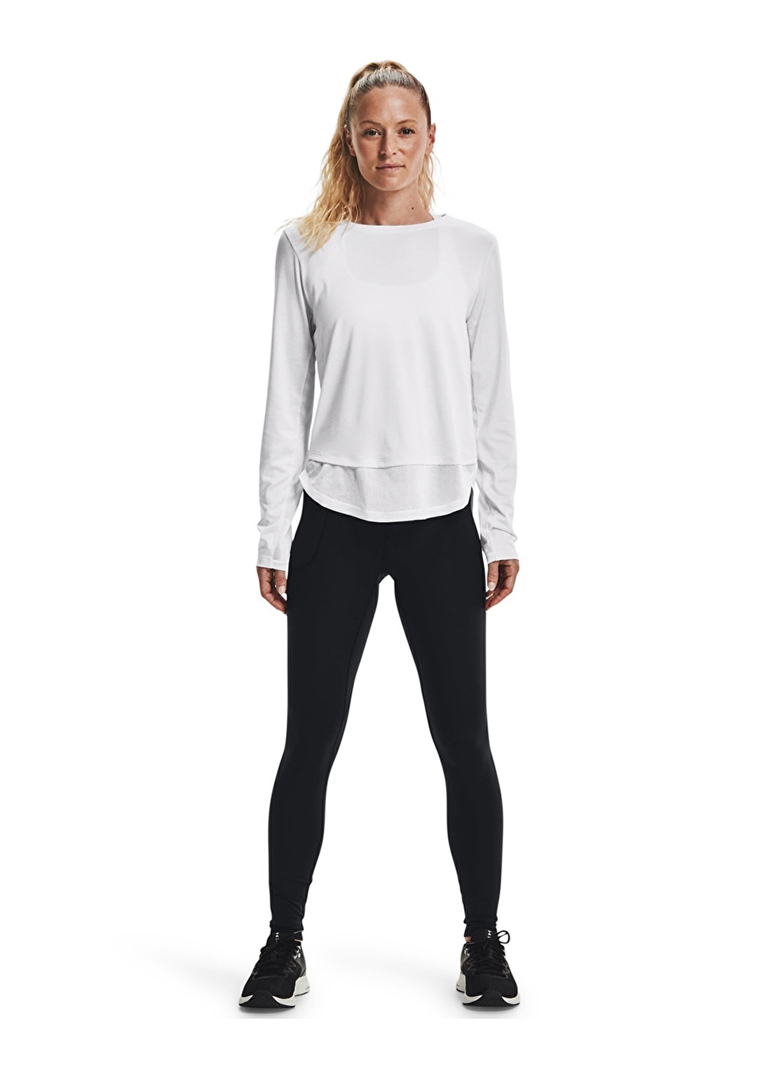 Under Armour 1361109-Motion Legging Siyah - Gri Kadın Tayt