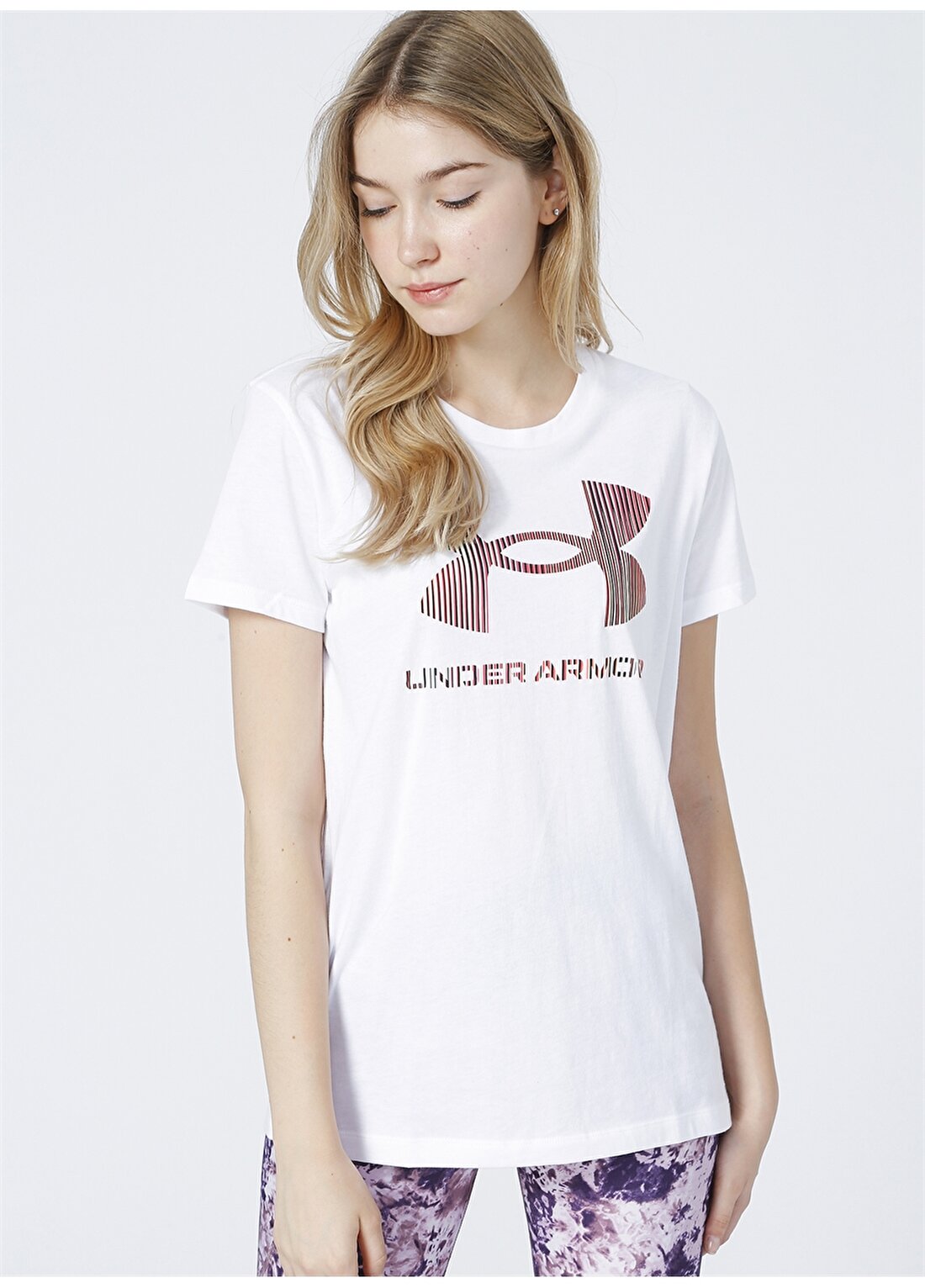 Under Armour 1356305-Live Sportstyle Graphic Ssc Beyaz Kadın T-Shirt