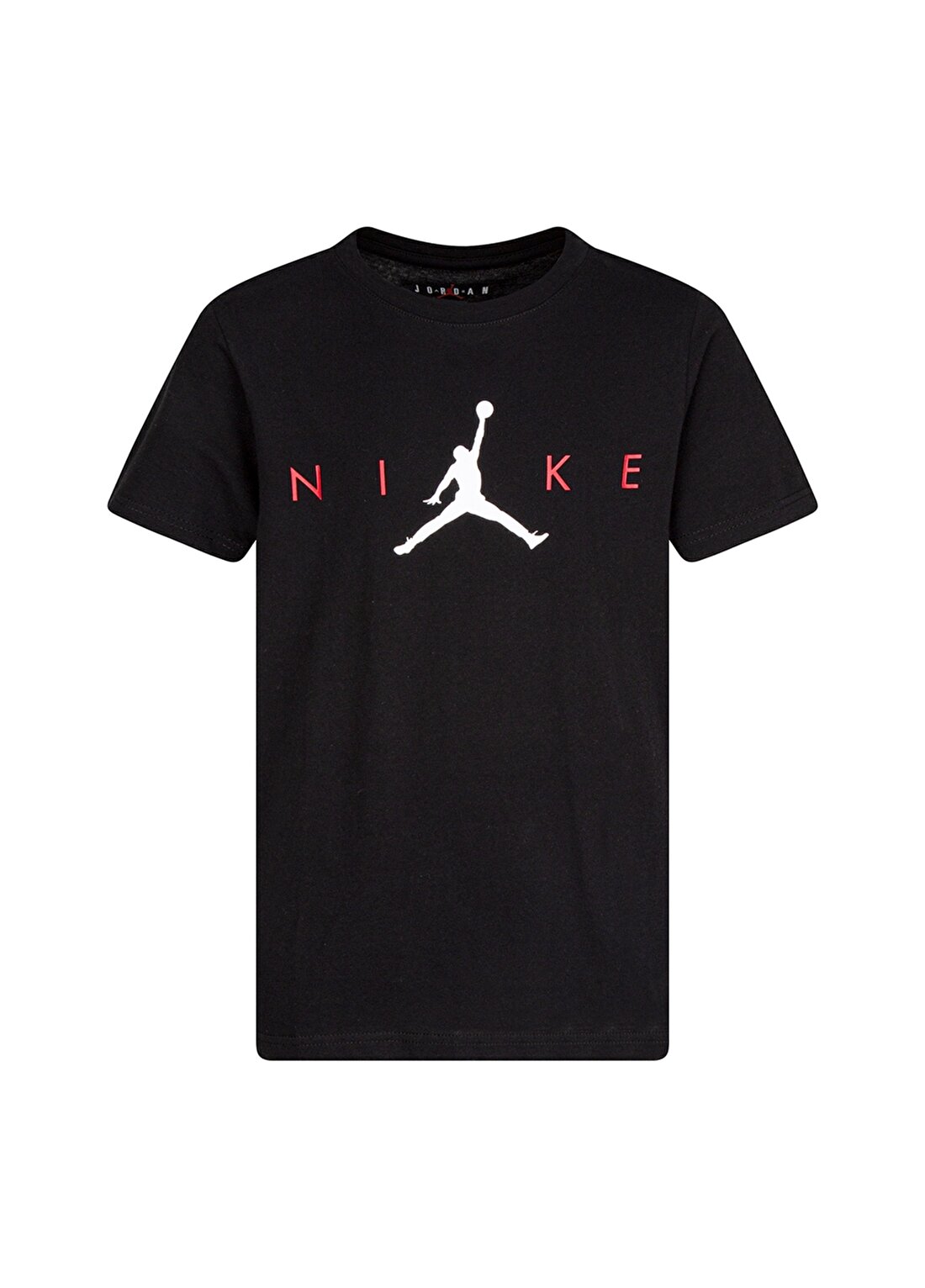 Nike 95A740-023 JDB MJ JUMPMAN Siyah Bisiklet Yaka Erkek Çocuk Baskılı T-Shirt