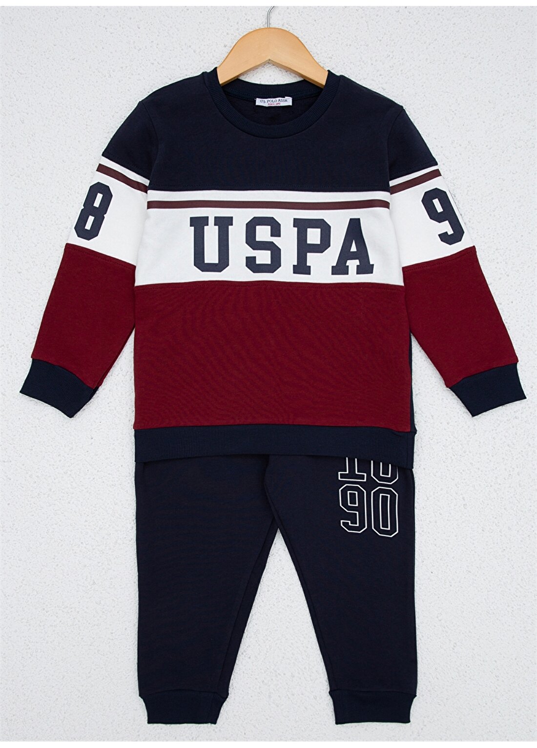 U.S. Polo Assn. Yuvarlak Yaka Lacivert Erkek Çocuk Pijama Takımı