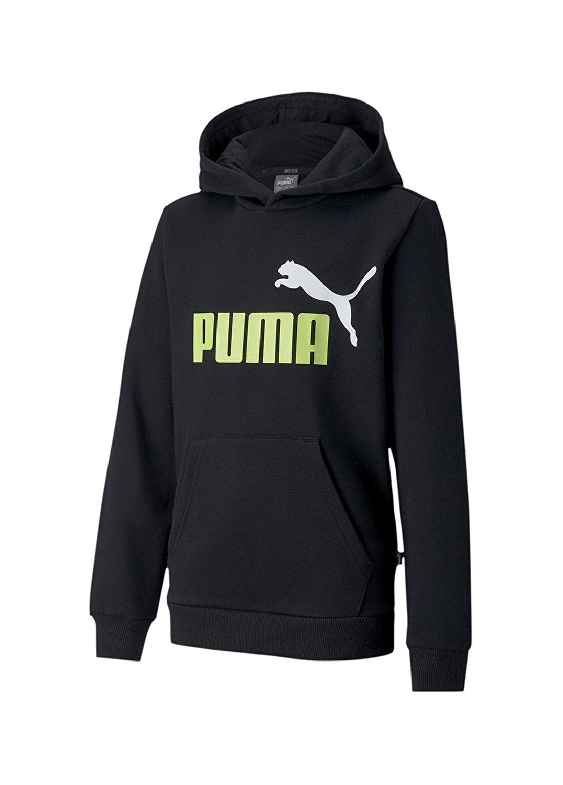 Puma 58323201 Essentials 2 Col Hoody Kapüşonlu Normal Kalıp Siyah Erkek Çocuk Sweatshirt