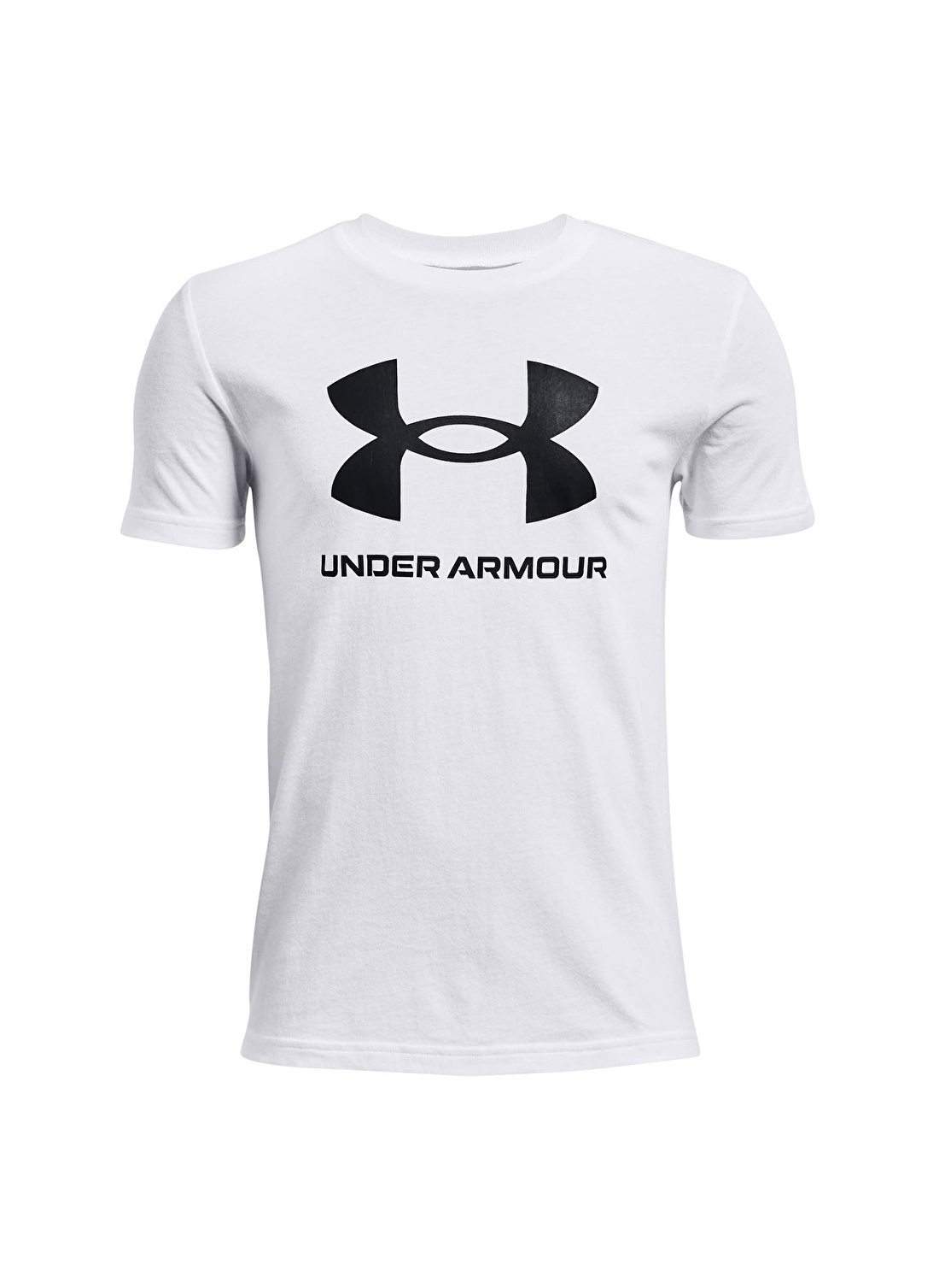 Under Armour Bisiklet Yaka Loose Fit Baskılı Beyaz Erkek Çocuk T-Shirt - 1363282-100 UA SPORTSTYLE LOGO SS 