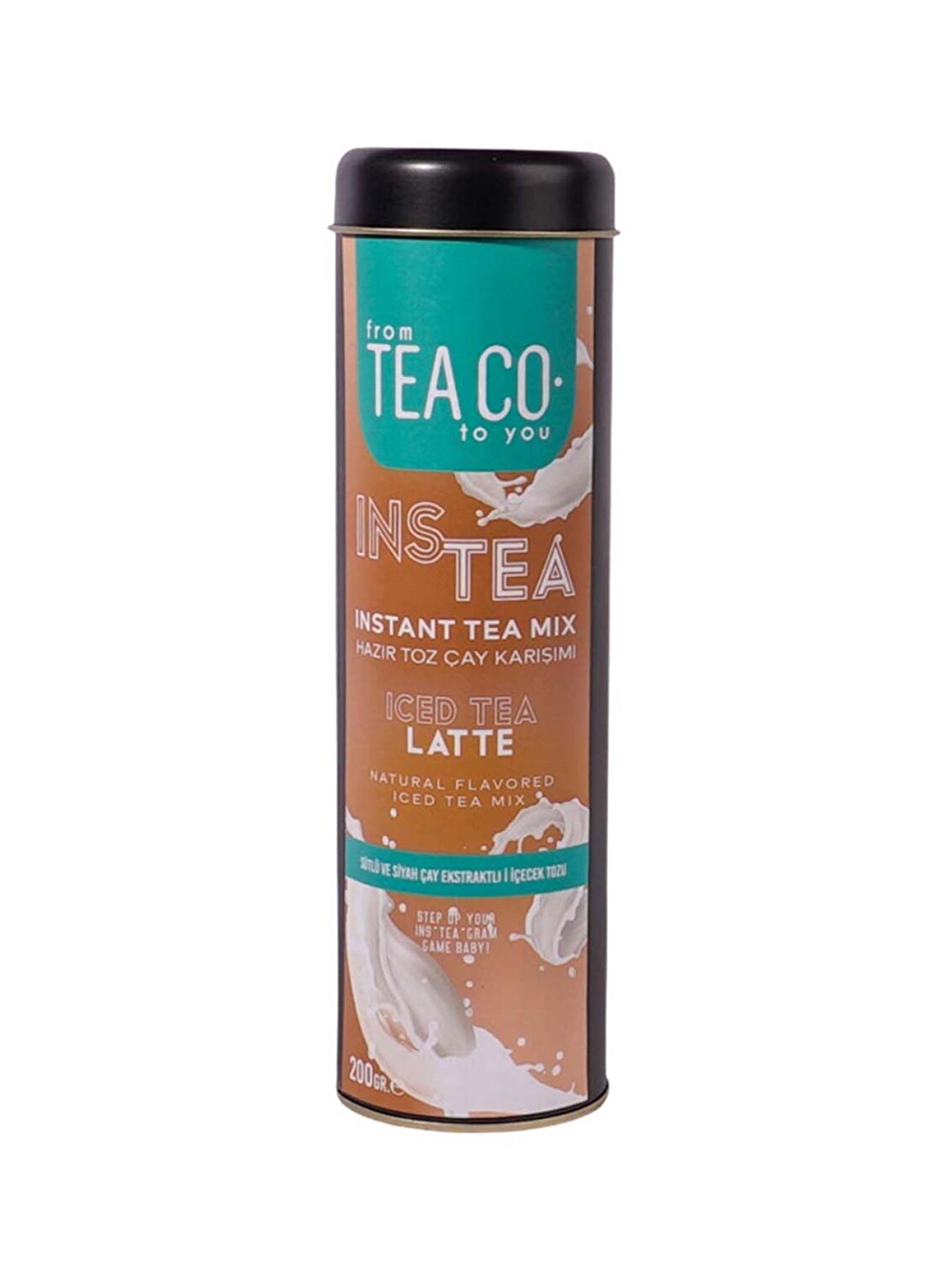 Tea Co - Instea Latte - Süt Tozlu Ve Siyah Çay Ekstratlı İçecek Tozu - 200Gr