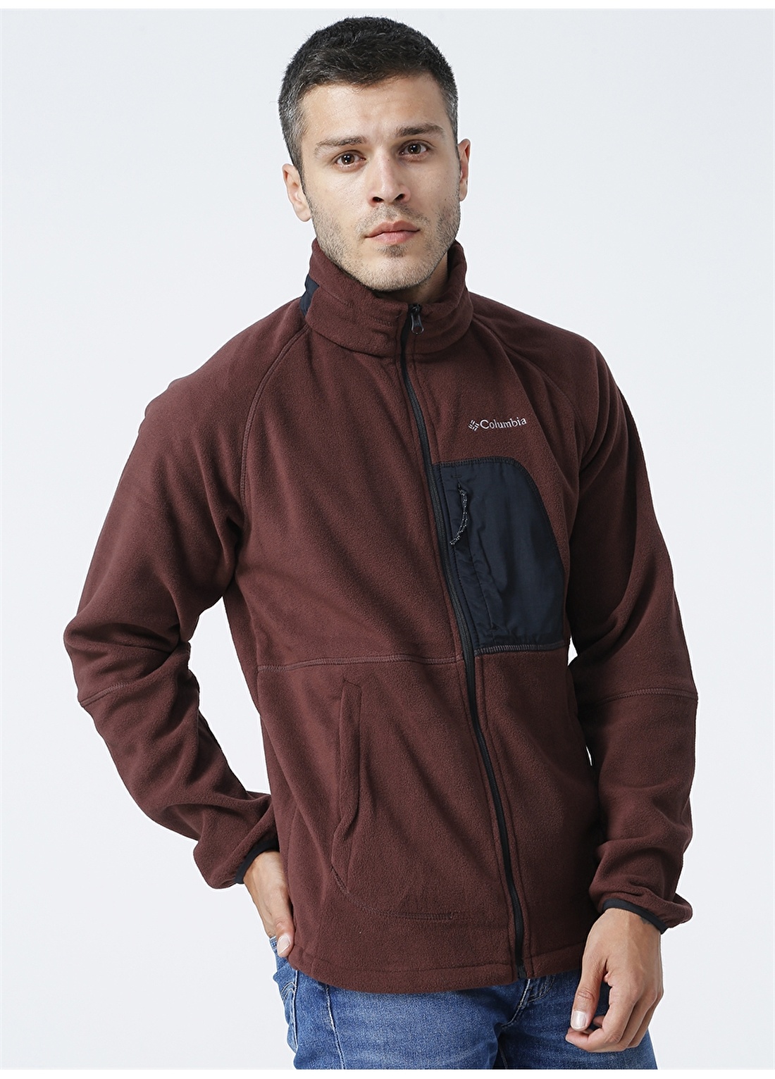 Columbia Kırmızı Erkek Kapüşon Yaka Polar Sweatshırt AO0781