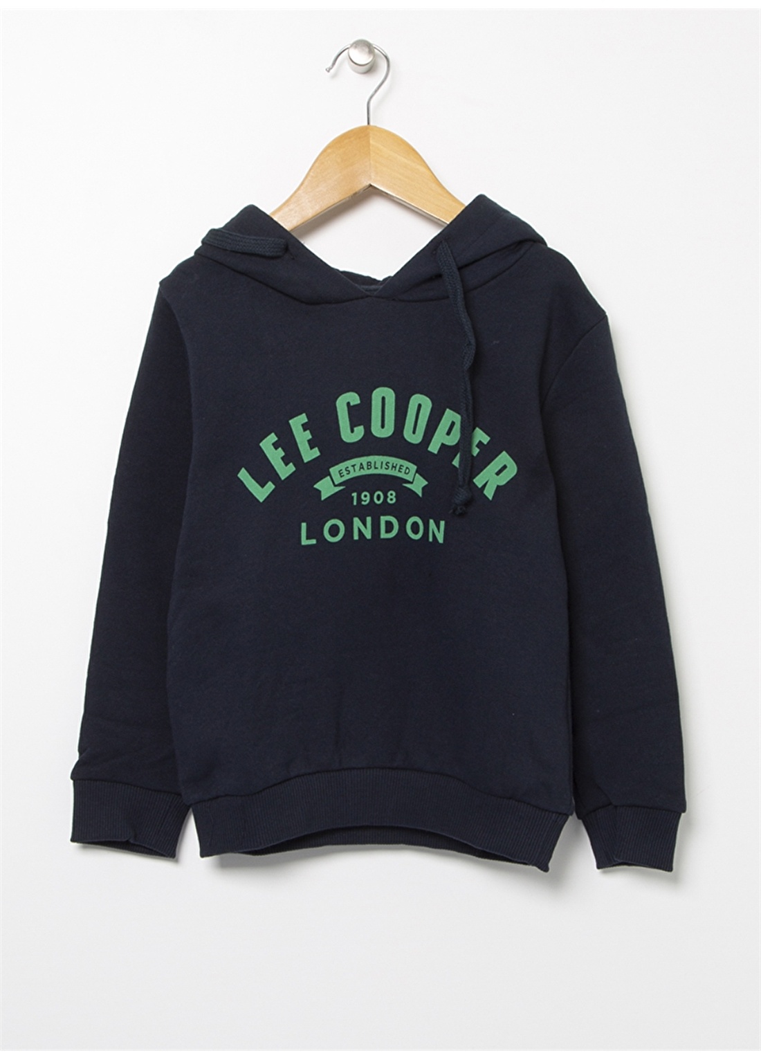 Lee Cooper 221 Lcb 241004-2501 Lacivert Kapüşonlu Baskılı Erkek Çocuk Sweatshirt