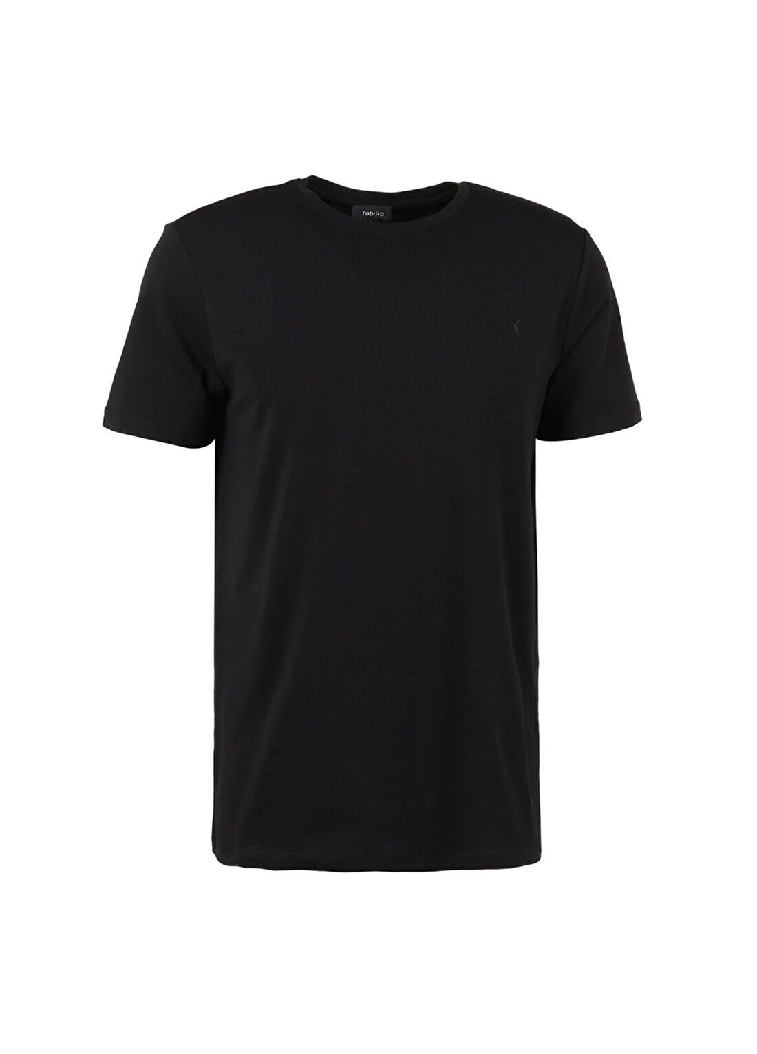 Fabrika Siyah Erkek Slim Fit Modal T-Shirt ROMEO-O