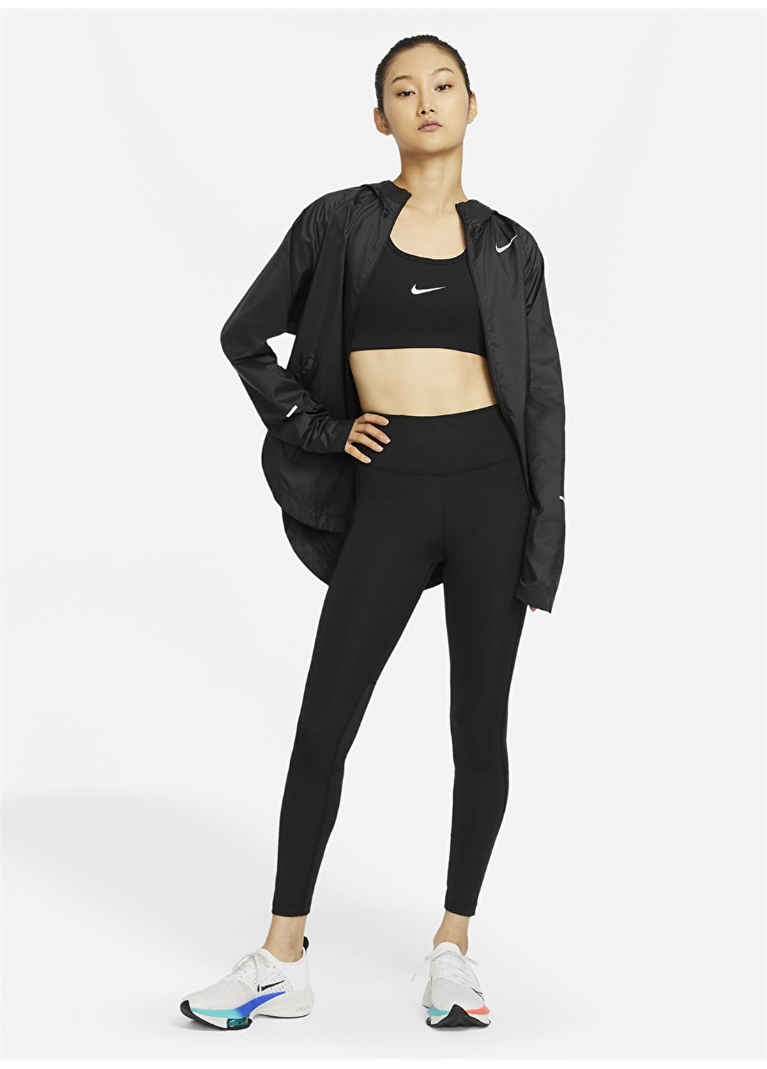 Nike Siyah Kadın Tayt CZ9240-010 W NK DF FAST TIGHT