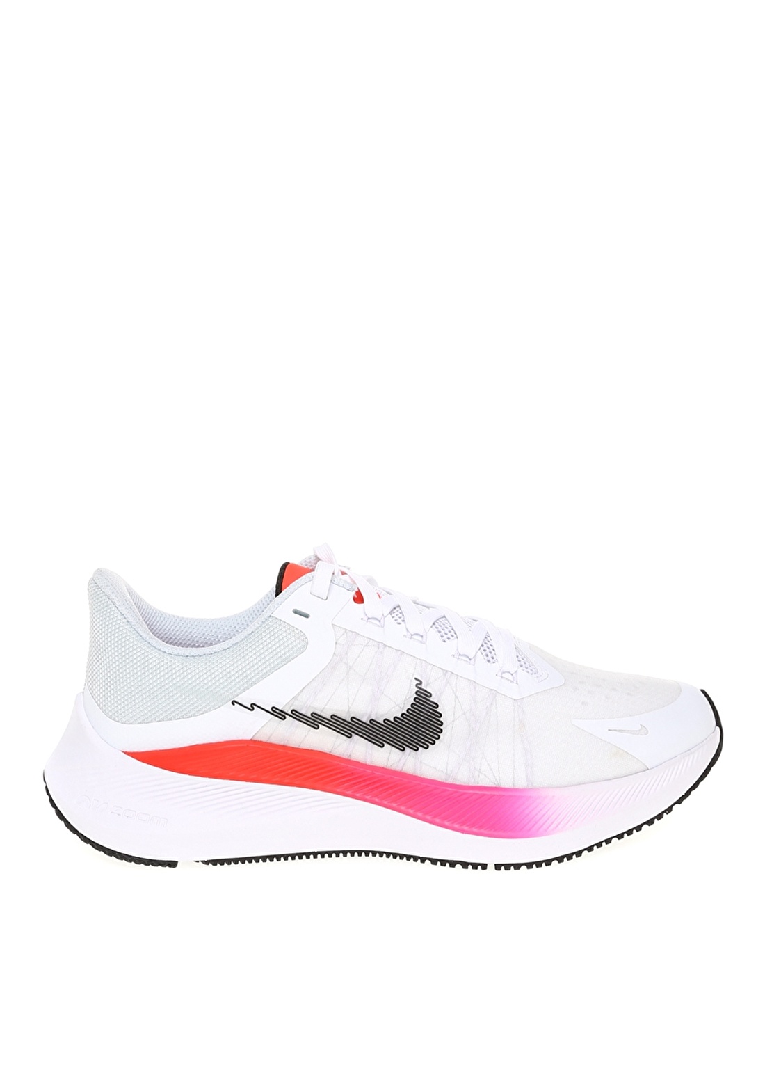 Nike CW3421-100 Wmns Zoom Wınflo Beyaz - Turuncu Kadın Koşu Ayakkabısı