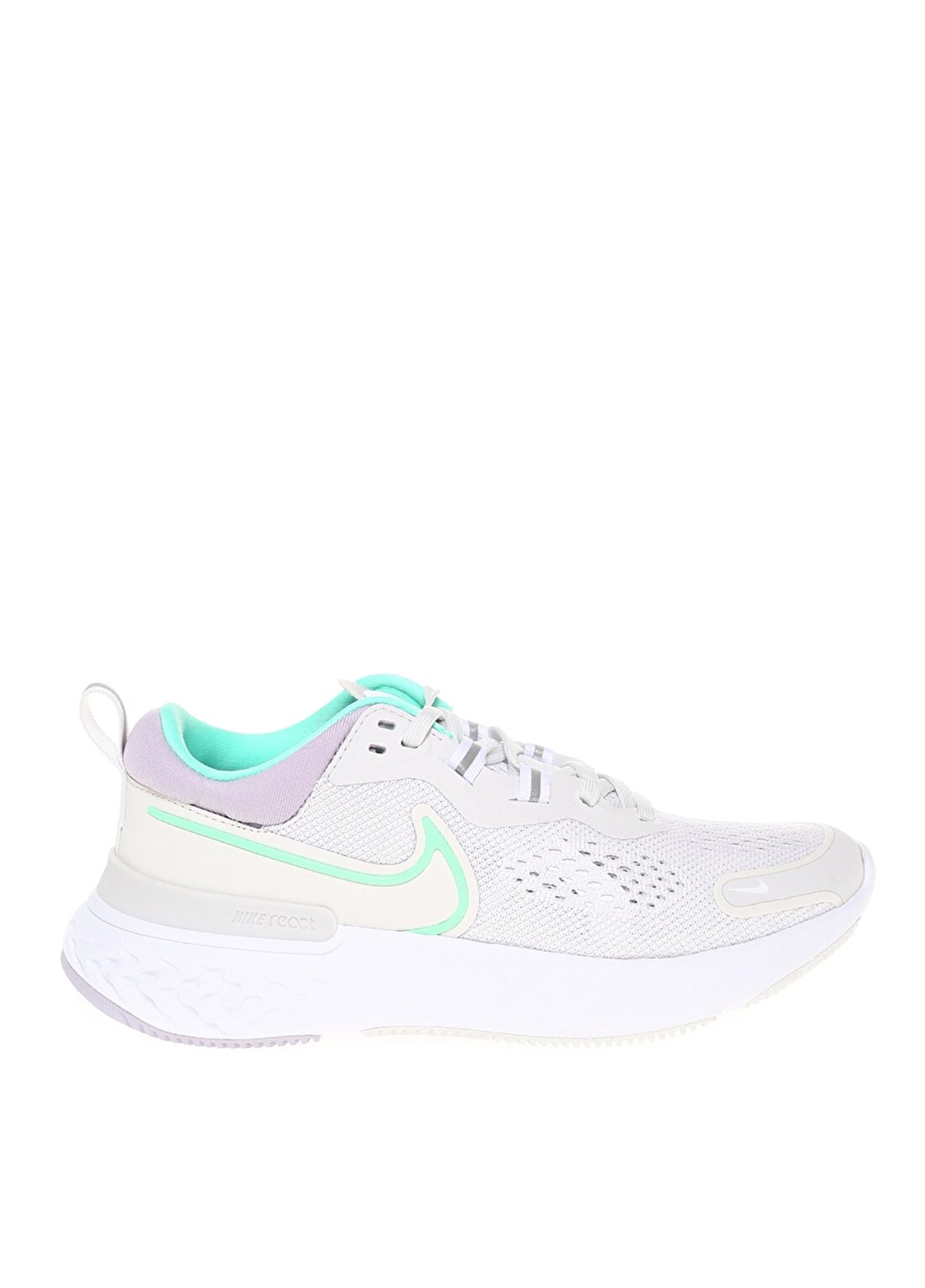 Nike CW7136-002WMNS React Mıler Gri - Beyaz Kadın Koşu Ayakkabısı