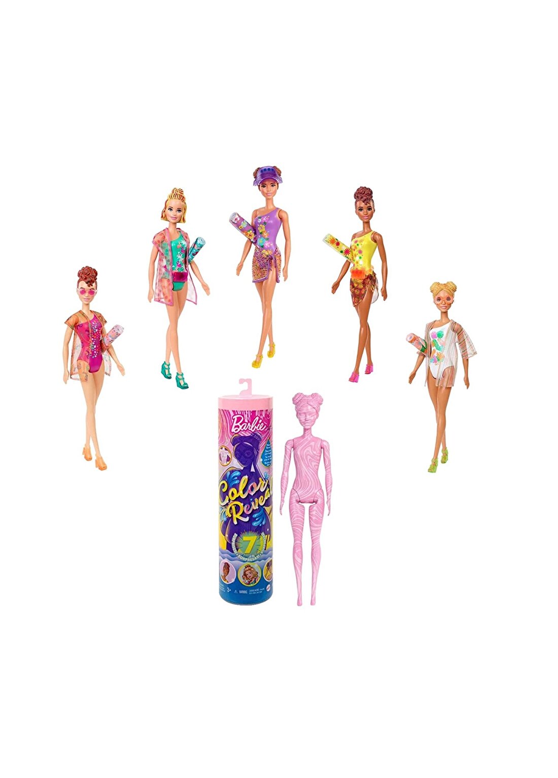 Barbie Renk Değiştiren Sürpriz Barbie Kum Ve Güneş Serisi (Seri-3)