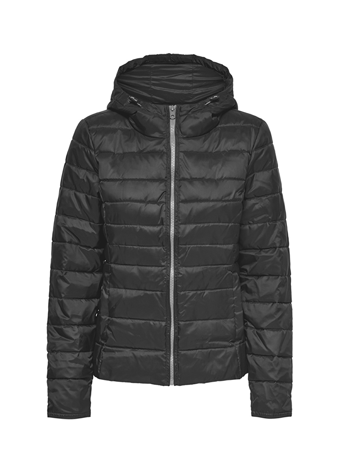 Only Onltahini Hood Jacket Cs Bp Otw Kapüşonlu Normal Kalıp Düz Koyu Gri Kadınmont