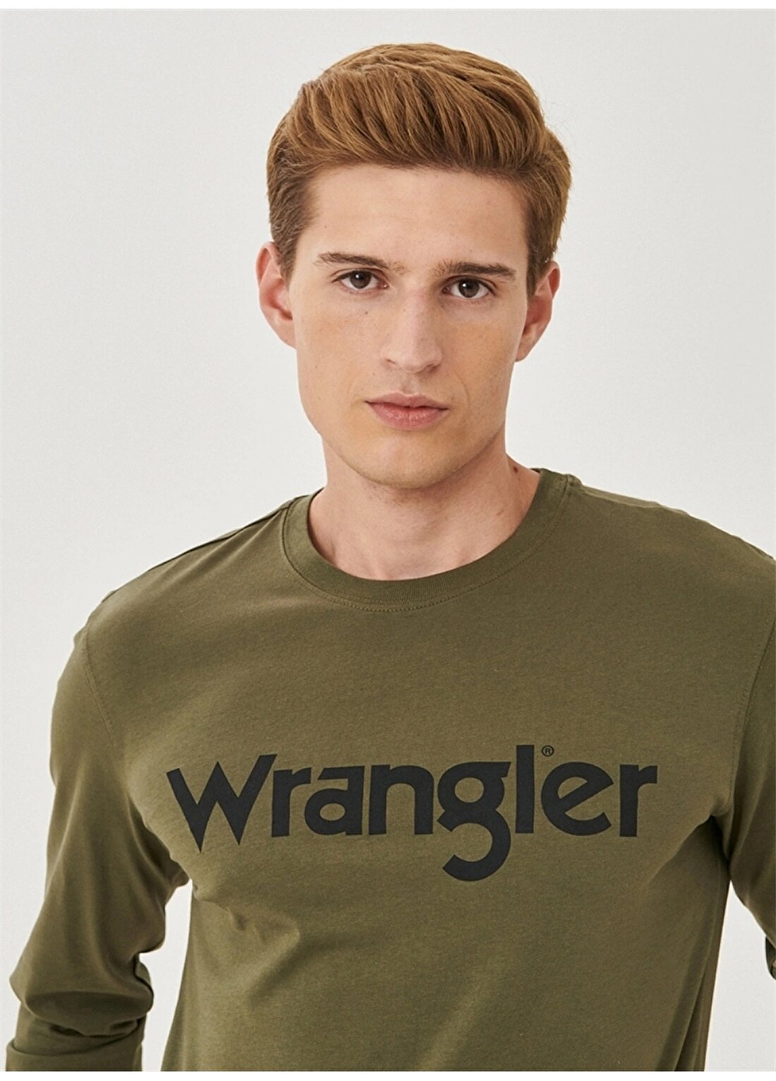 Wrangler W212022308 O Yaka Kısa Kollu Regular Fit Baskılı Yeşil Erkek T-Shirt