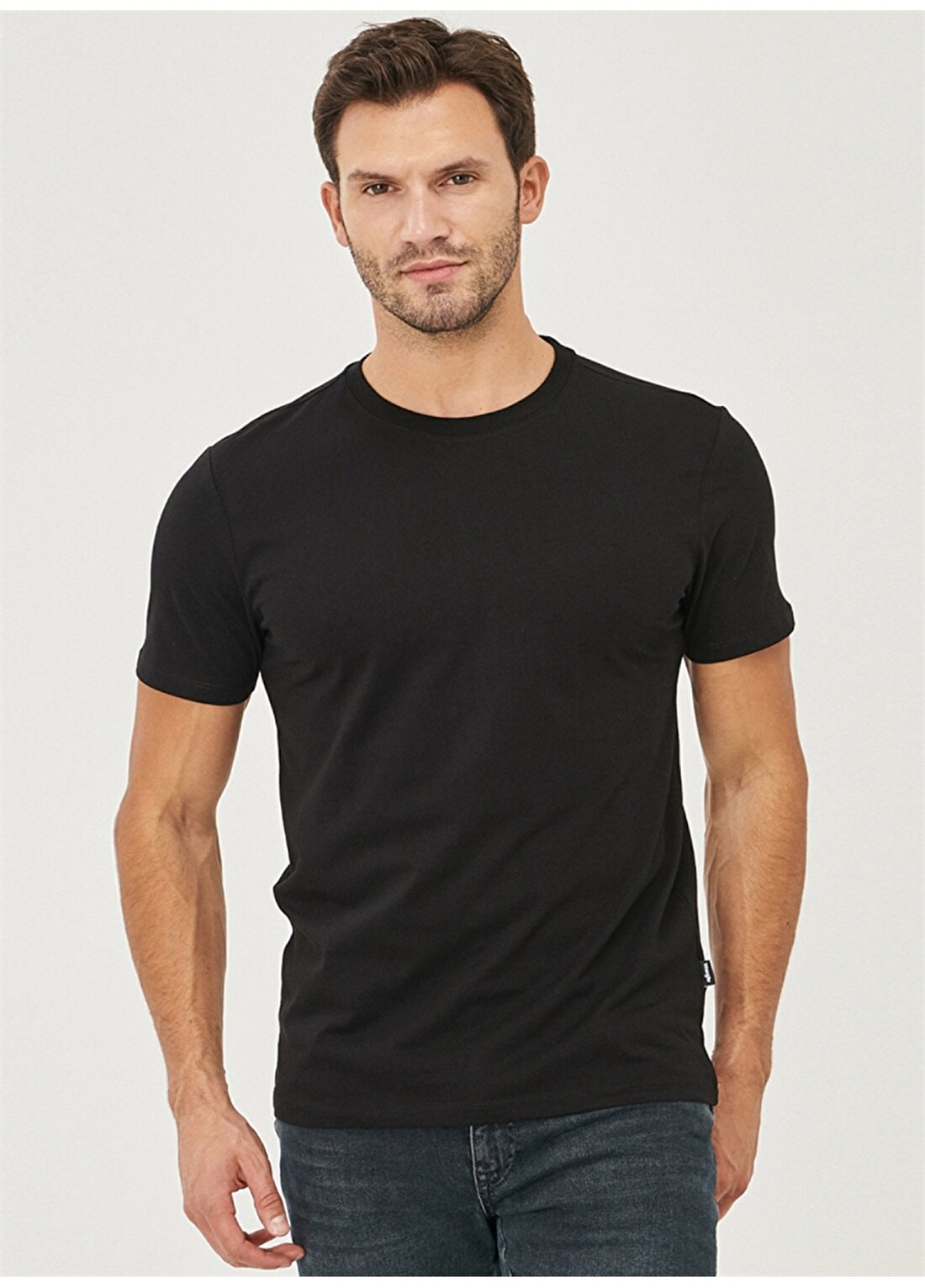 Wrangler W211204947 O Yaka Kısa Kollu Regular Fit Baskılı Siyah Erkek T-Shirt