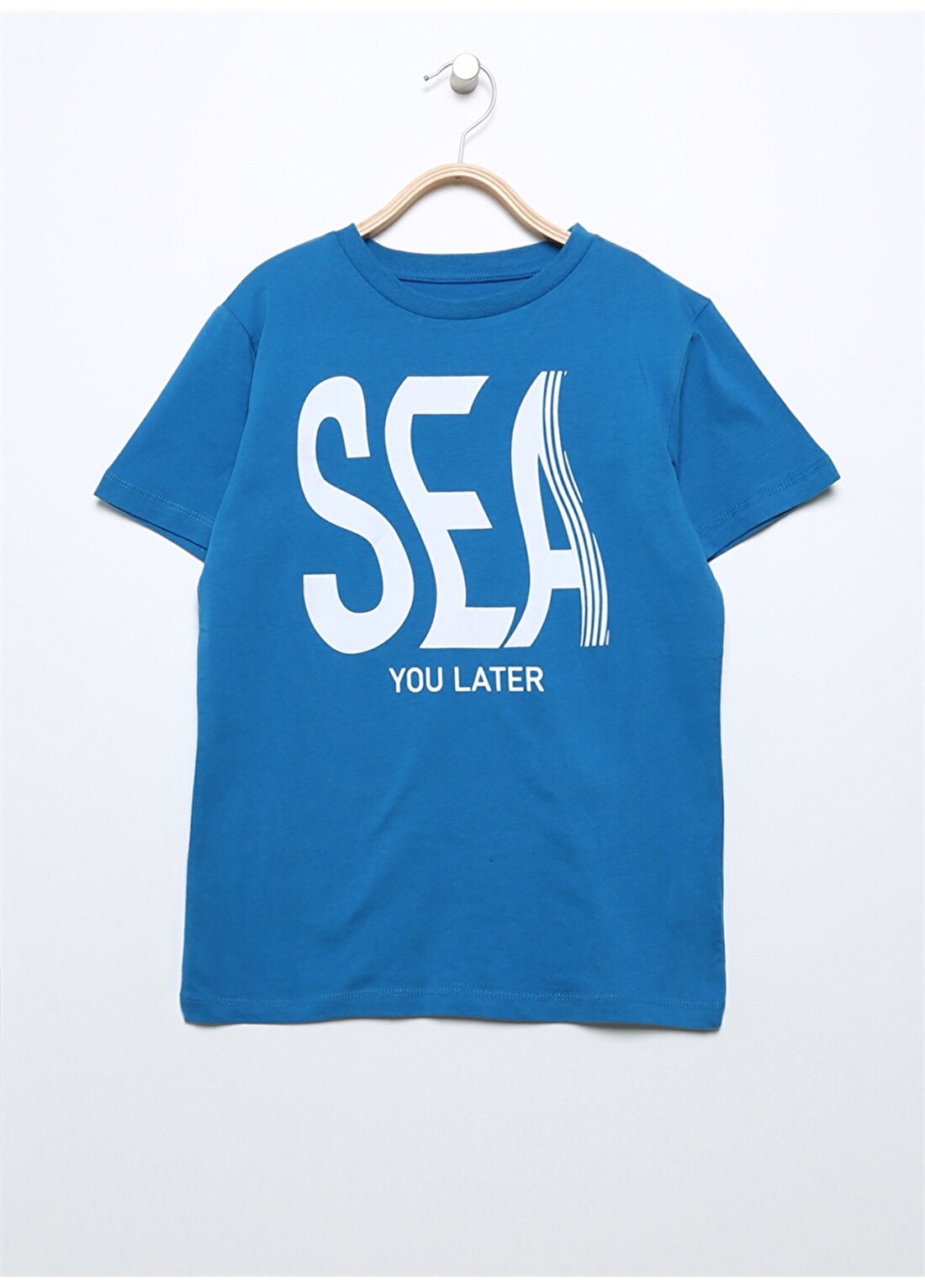 Limon Baskılı Saks Erkek Çocuk T-Shirt SEA BOY