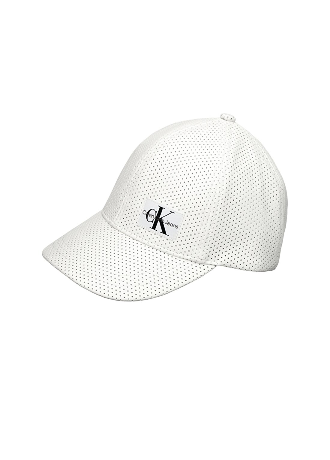 Calvin Klein Beyaz Unisex Çocuk Şapka IU0IU00277-PERFORATED LOGO BASEBALL