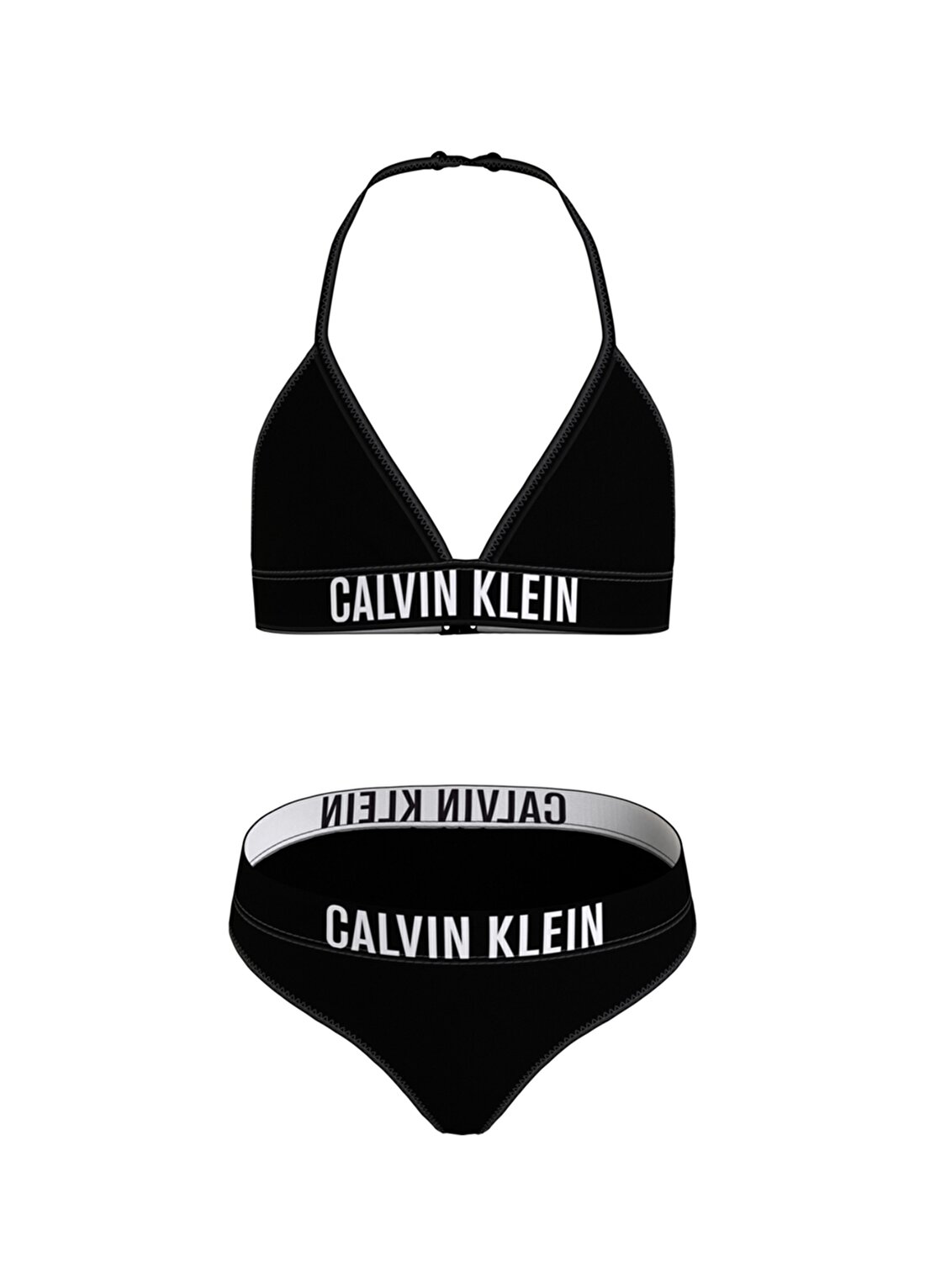 Calvin Klein Siyah Kız Çocuk Bikini Takım KY0KY00009-TRIANGLE BIKINI SET