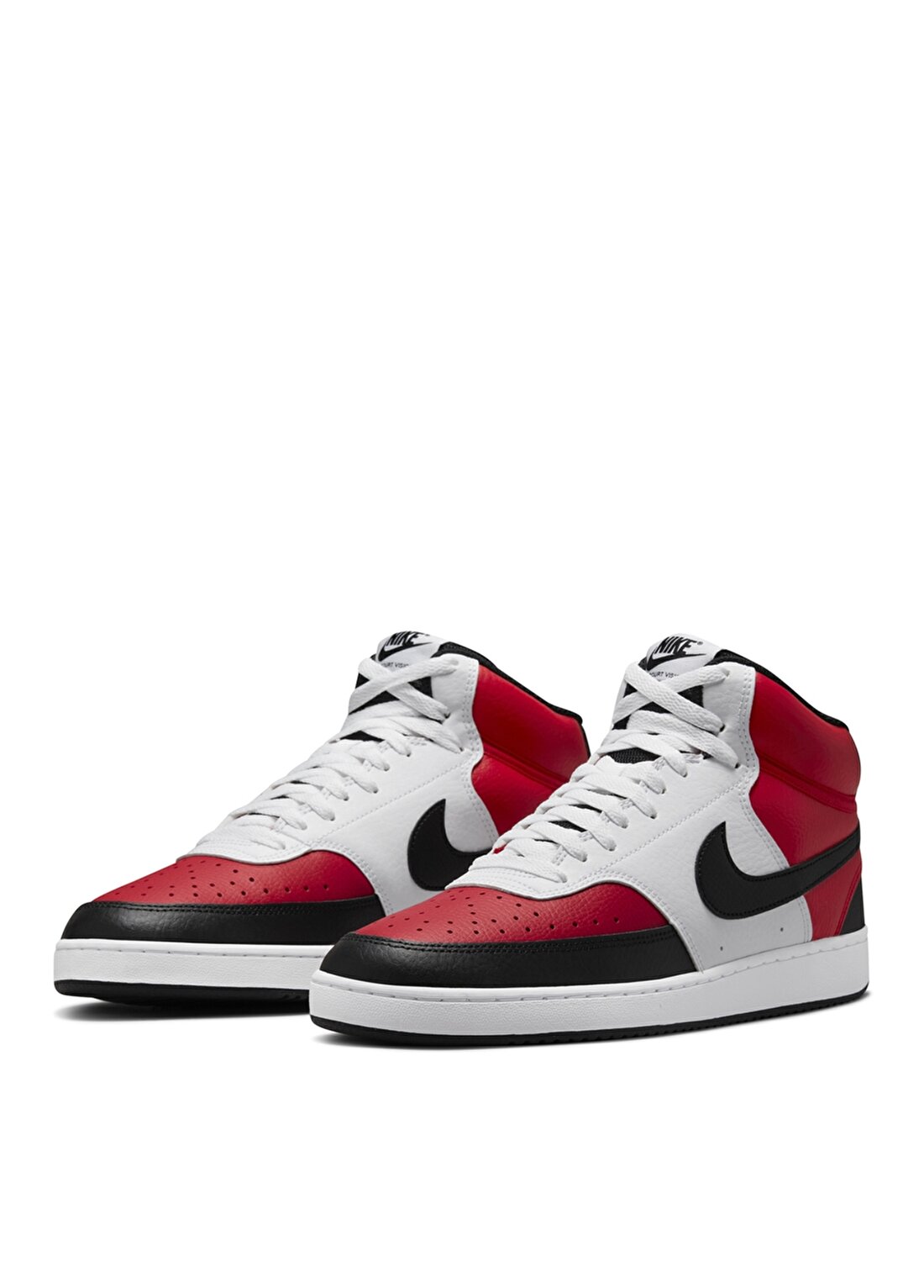 Nike Dm1186-600 Nike Court Vision Mid Nb Kırmızı - Siyah - Beyaz Erkek Lifestyle Ayakkabı