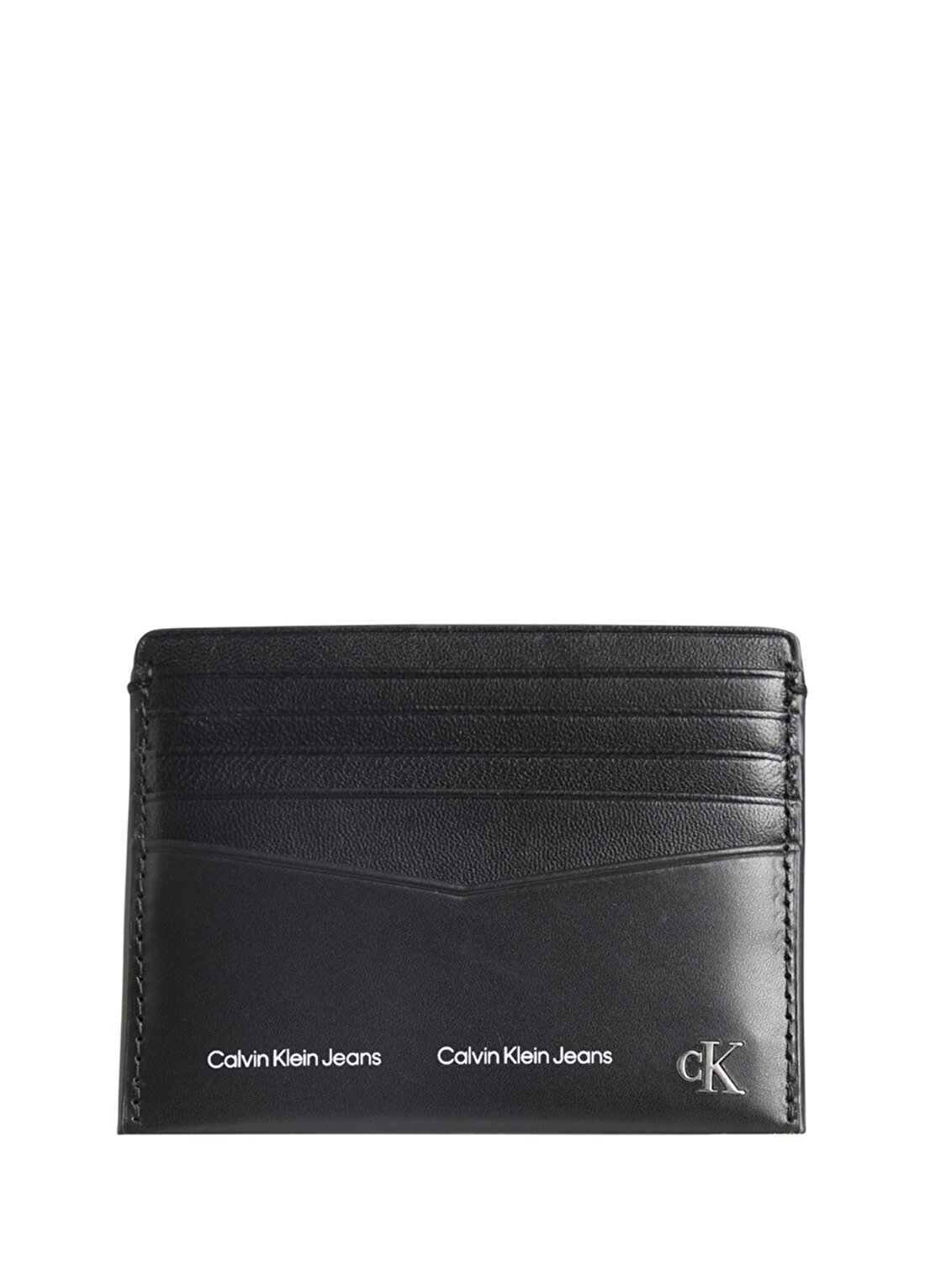 Calvin Klein Siyah Erkek Cüzdan LOGO STRIPE CARDCASE 10CC