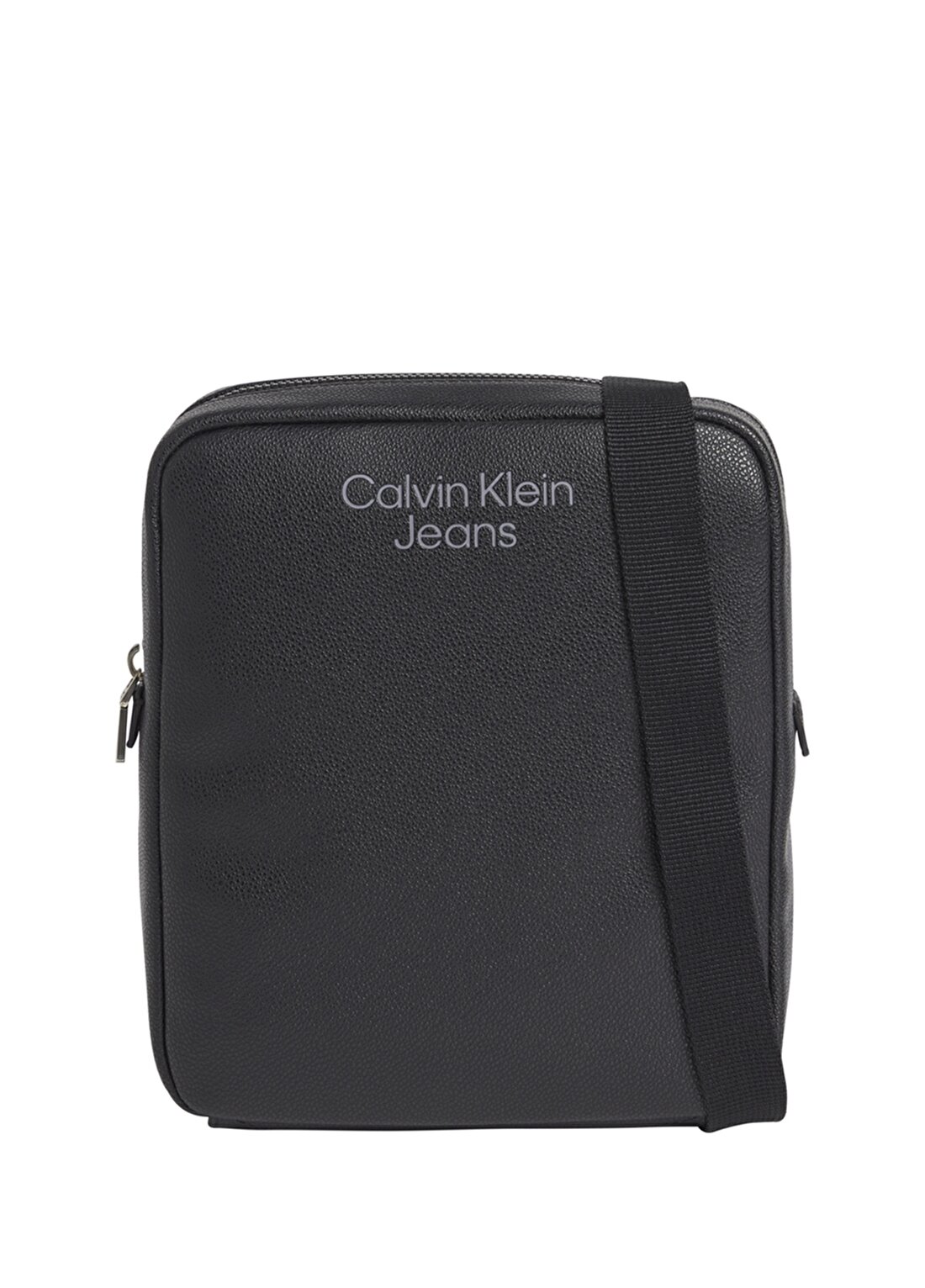 Calvin Klein 21X18x5 Poliüretan Siyah Erkek Postacı Çantası MICRO PEBBLE REPORTER S