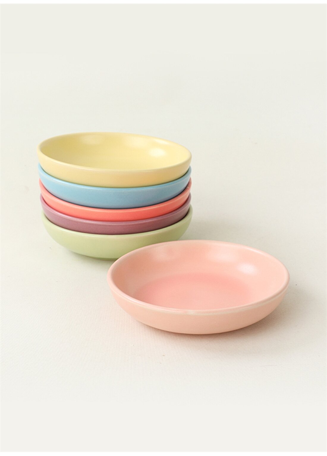 Keramika Rainbow Soft Matte Halka Çerezlik/Sosluk 13 Cm 6 Adet 96