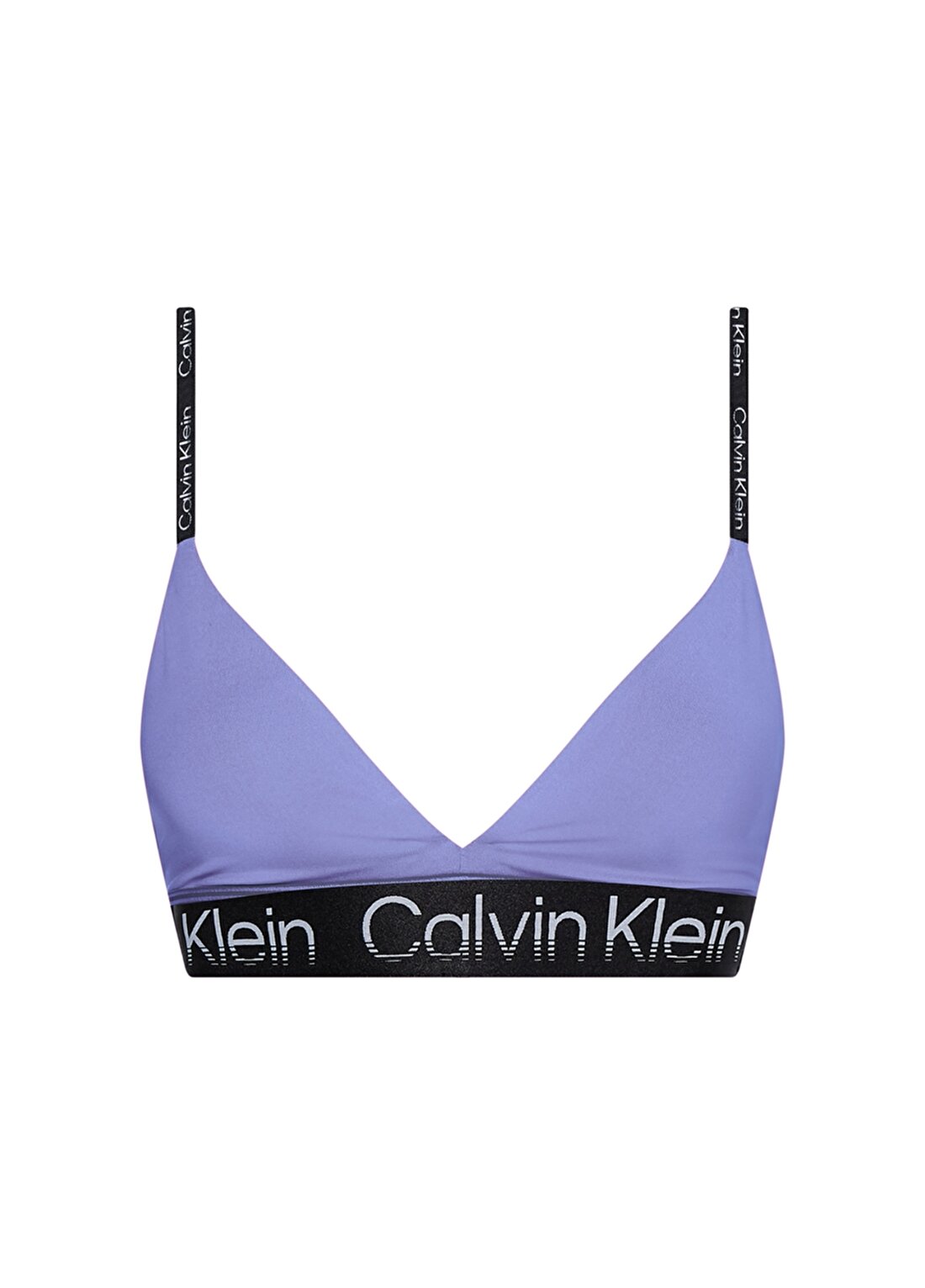 Calvin Klein 00GWS2K111VDT Kalp Yaka Normal Kalıp Düz Mor Kadın Sporcu Sütyeni