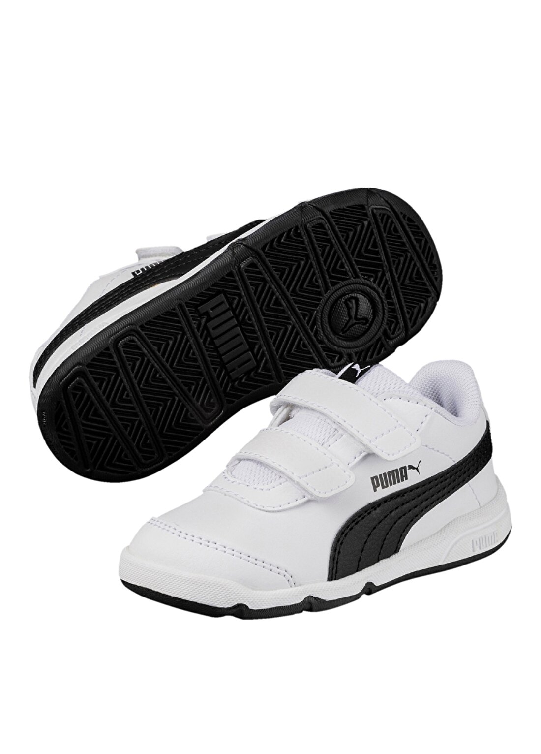 Puma 19011406 Stepfleex 2 Sl V Ps Beyaz - Siyah Erkek Çocuk Yürüyüş Ayakkabısı