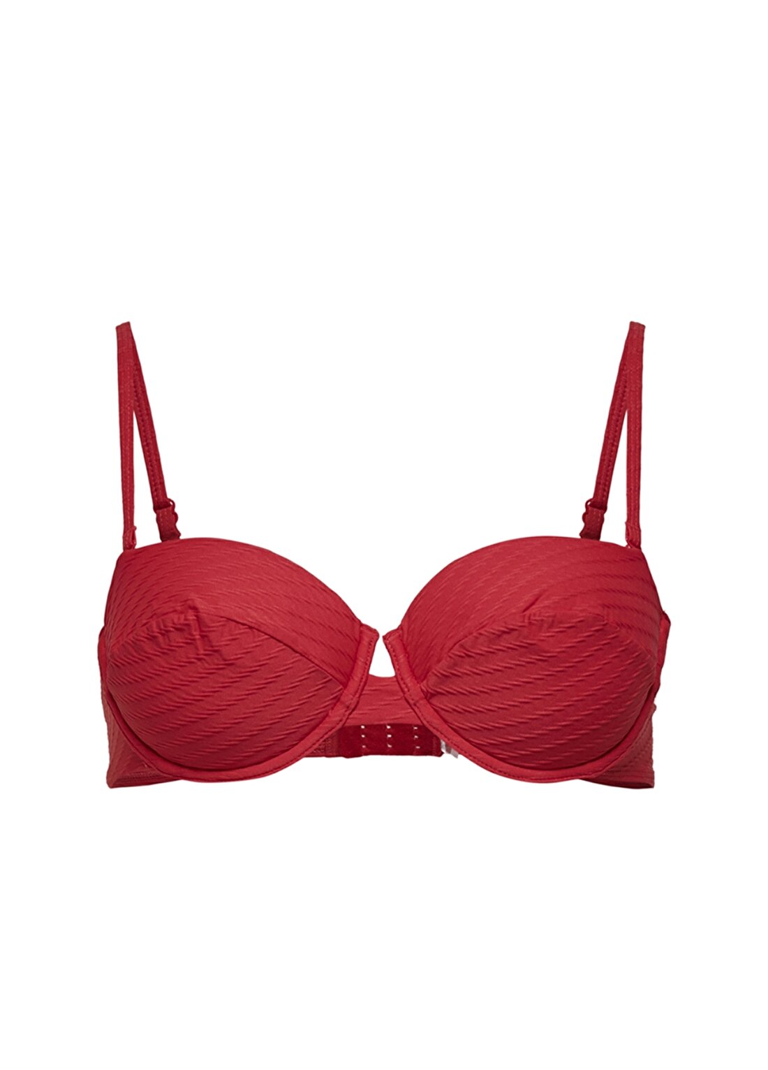 Only Onlkaja Struc Bralette Top Normalkalıp Düz Kırmızı Kadın Bikini Üst