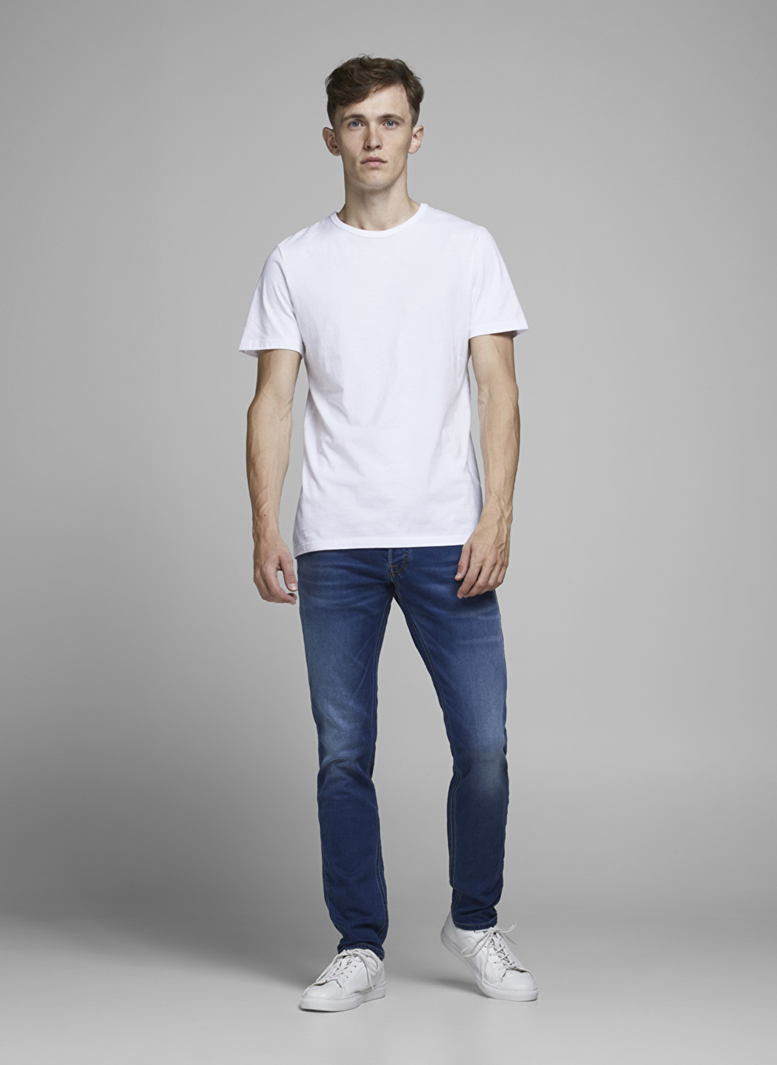 Jack & Jones 12175975_JJIGLENN JJORIGINAL GE 006 Erkek Düşük Bel Skinny Fit  Denim Pantolon