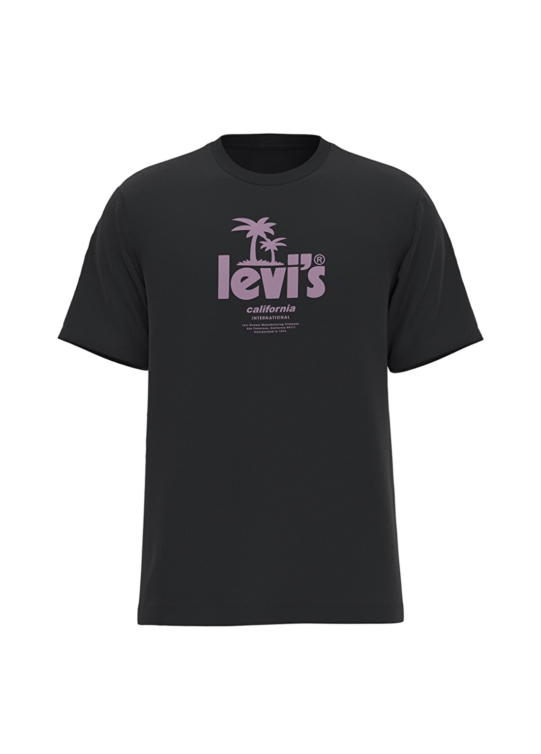 Levis Bisiklet Yaka Siyah Erkek T-Shirt - 16143-0485 Ss Relaxed Fit Tee P Sc