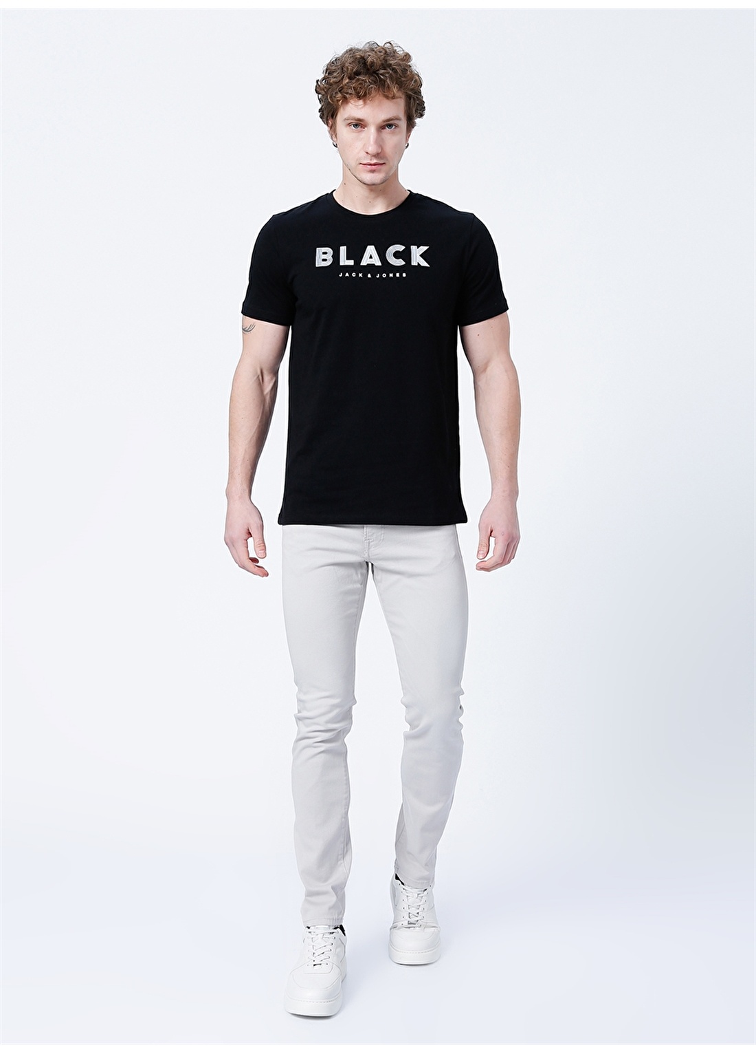 Jack & Jones Açık Gri Erkek Denim Pantolon 12204369_JPSTGLENN