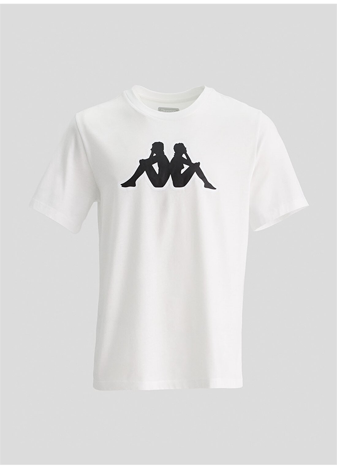 Kappa 331F7cwa0v M Logo Zobi Bisiklet Yaka Regular Fit Düz Beyaz Erkek T-Shirt