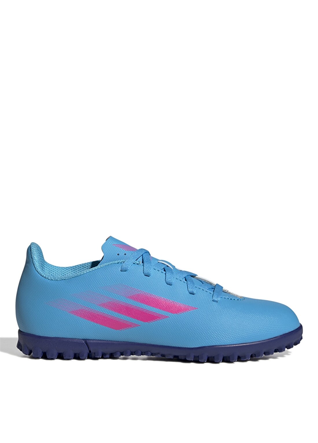 Adidas Pembe - Mavi Erkek Çocuk Halı Saha Ayakkabısı - GW7532 X Speedflow.4 Tf J