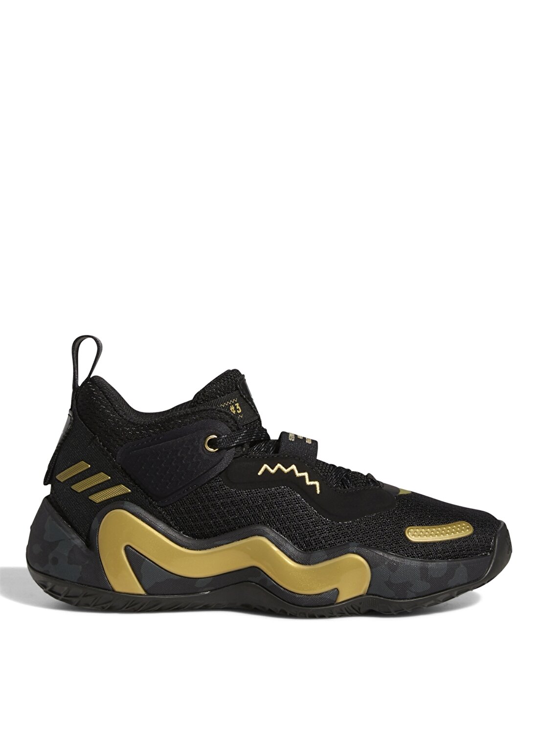Adidas GY2844 D.O.N. Issue 3 J Siyah - Sarı Erkek Çocuk Basketbol Ayakkabısı