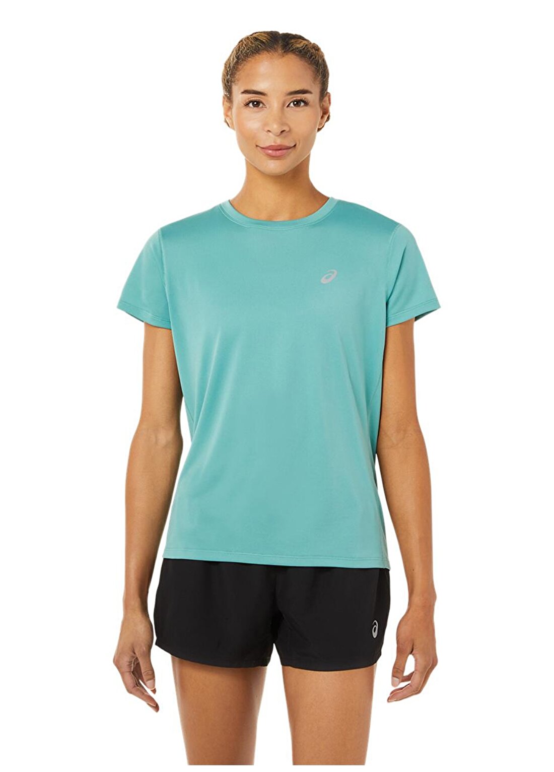 Asics 2012C335-303 Core Ss Top O Yaka Normal Kalıp Düz Sarı Kadın T-Shirt