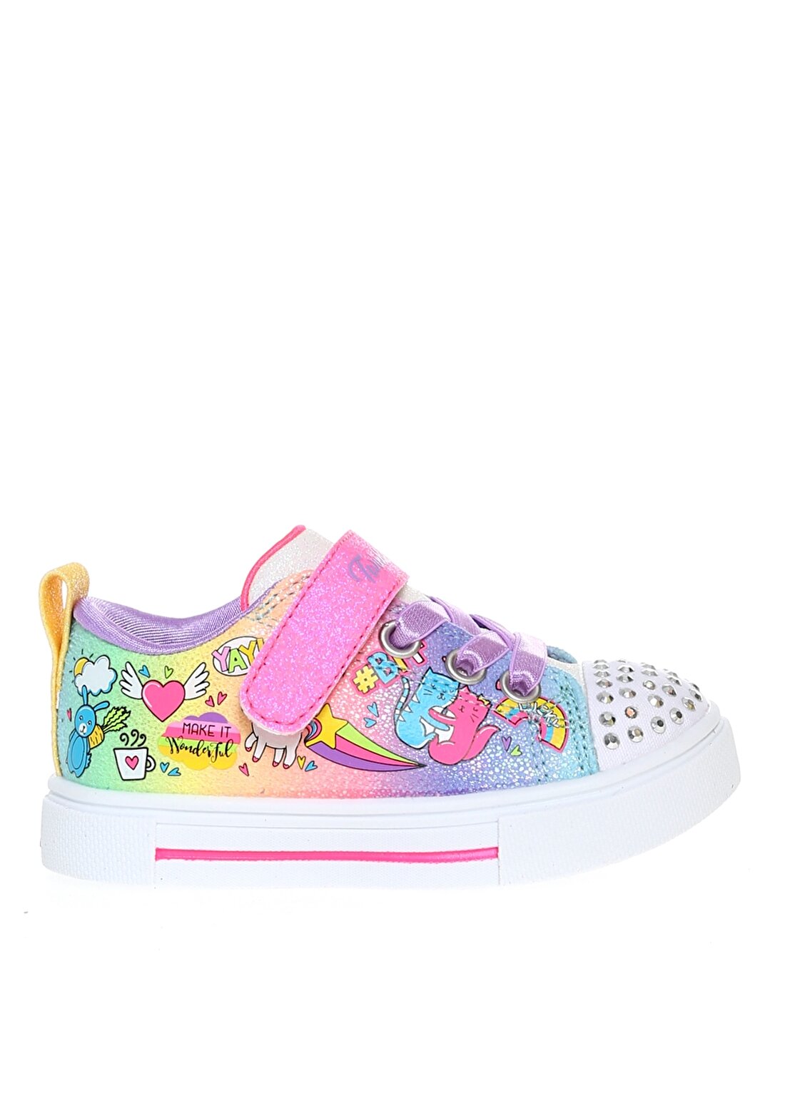 Skechers 314786N Mlt Twınkle Sparks-Bffmagıc Çok Renkli Kız Çocuk Yürüyüş Ayakkabısı