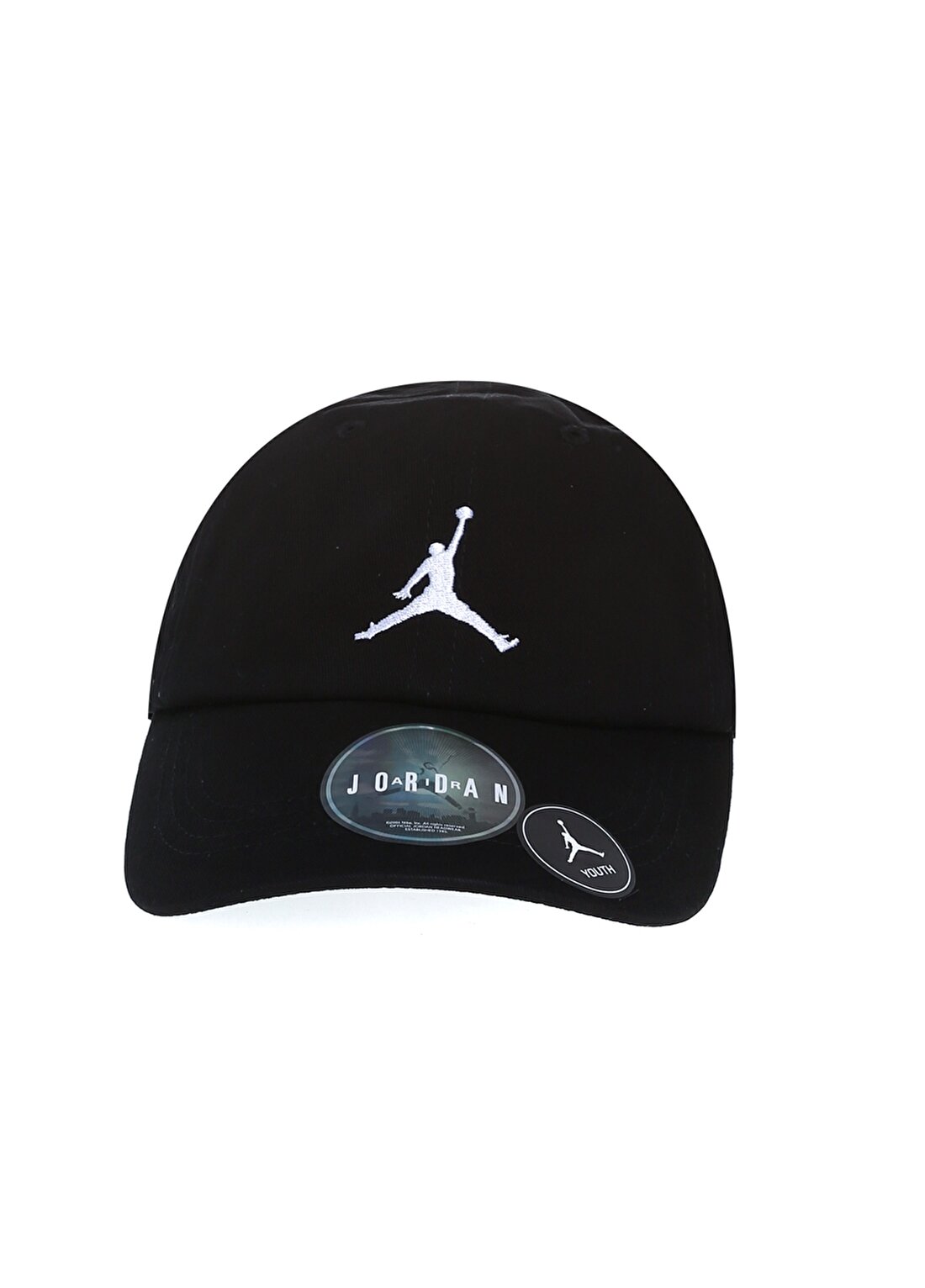 Nike 9A0570-F66 Jan Curvebrim Adjustable Normal Kalıp Düz Siyah - Beyaz Erkekçocuk Şapka