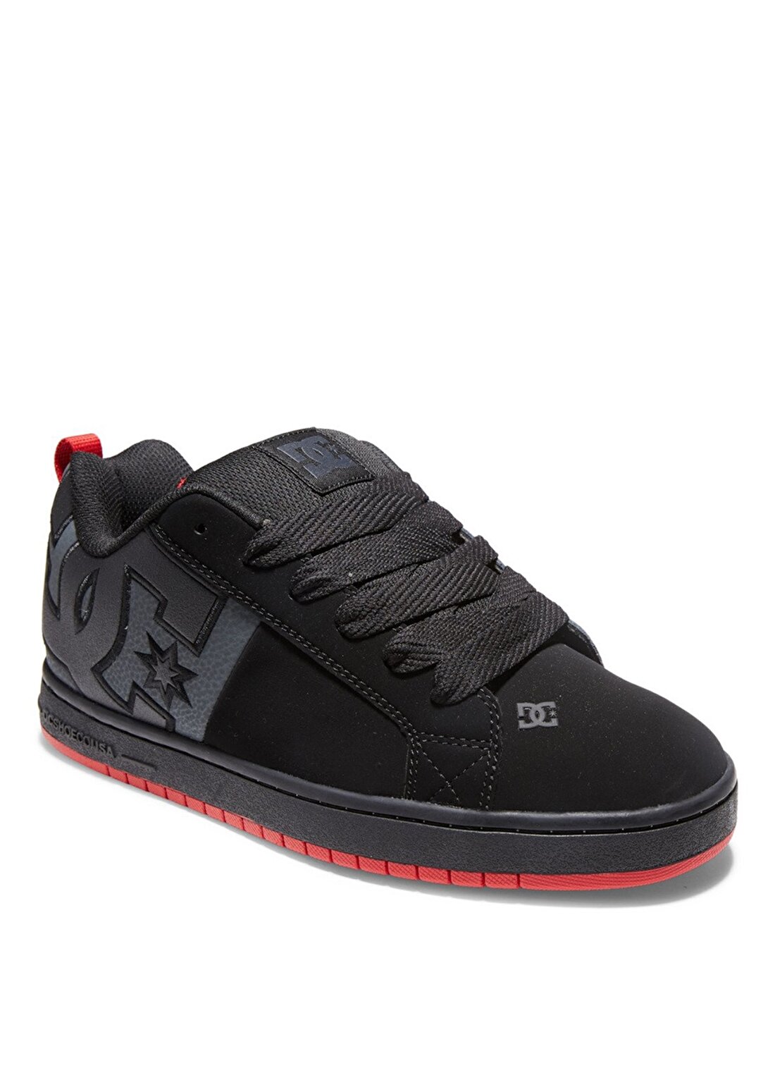 Dc Shoes ADYS100442-Byr Court Graffik Sq Siyah - Gri - Kırmızı Erkek Deri Lifestyle Ayakkabı