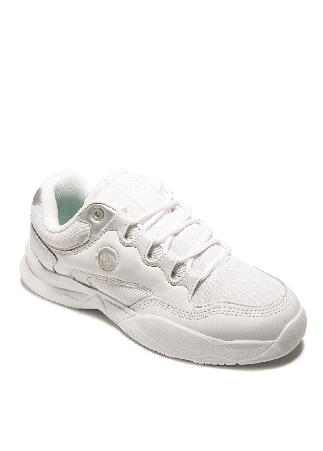 Dc Shoes Beyaz - Gümüş Kadın Lifestyle Ayakkabı ADJS700091-WS4 DECEL