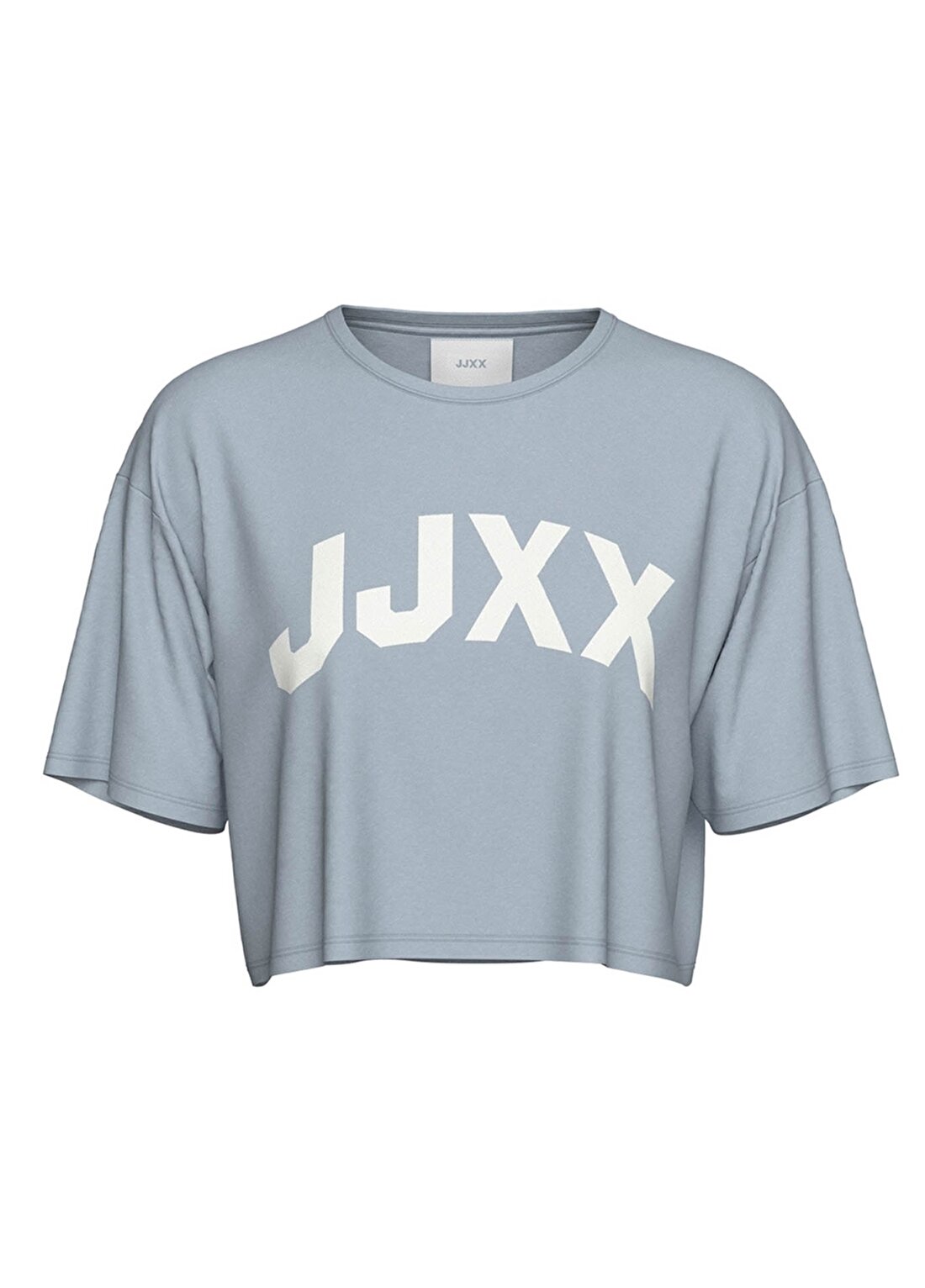 JJXX Jxbrook Ss Relaxed Tee By Yuvarlak Yaka Rahat Kalıp Baskılı Açık Mavi Kadın T-Shirt