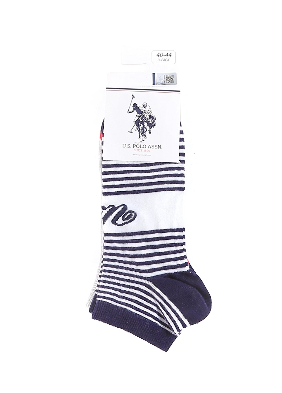U.S. Polo Assn. Lacivert Erkek 3'Lü Paket Çorap