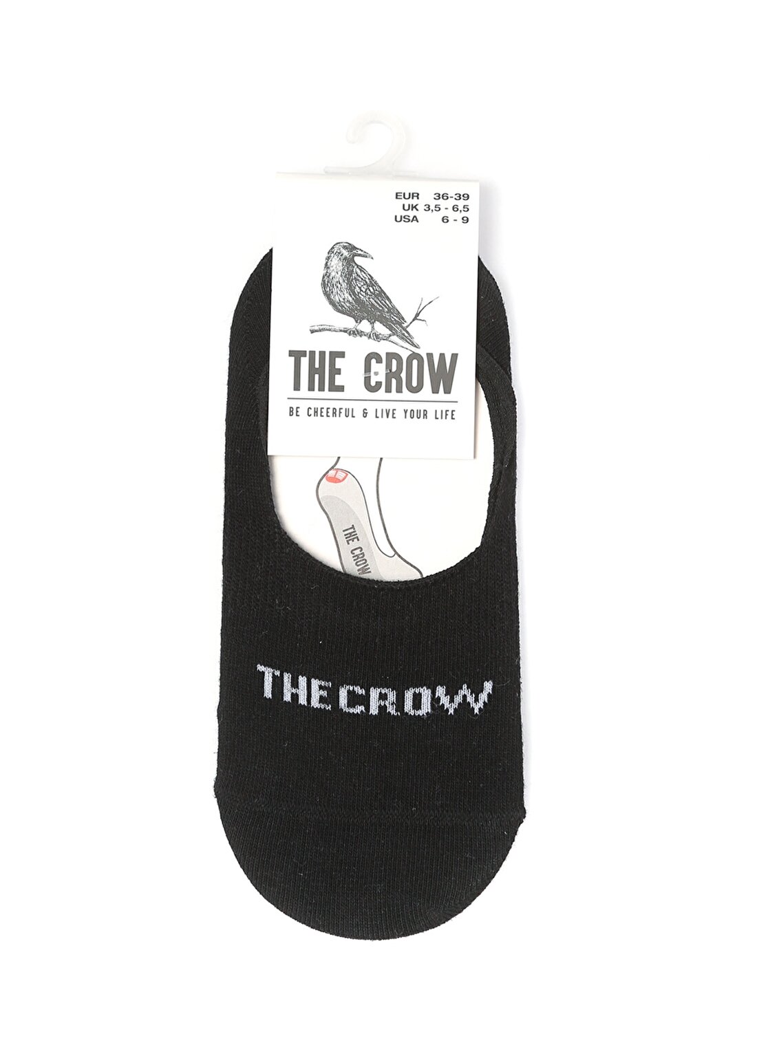 The Crow Siyah Kadın Babet Çorabı HANSEL