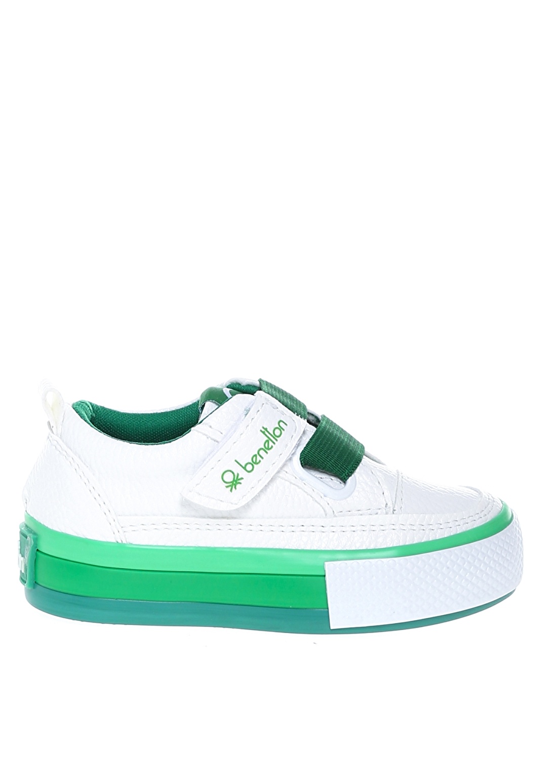 Benetton Beyaz - Yeşil Bebek Yürüyüş Ayakkabısı BN-30445 178--