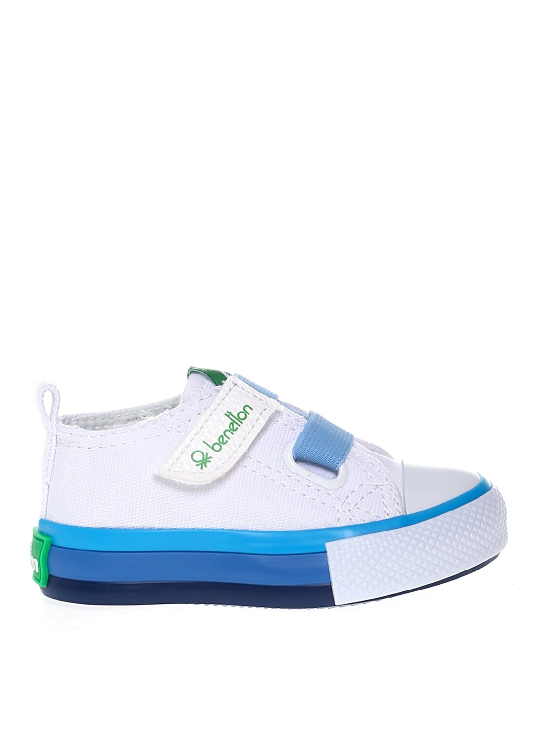 Benetton Beyaz - Mavi Bebek Yürüyüş Ayakkabısı BN-30648 688-Beyaz-Mavi