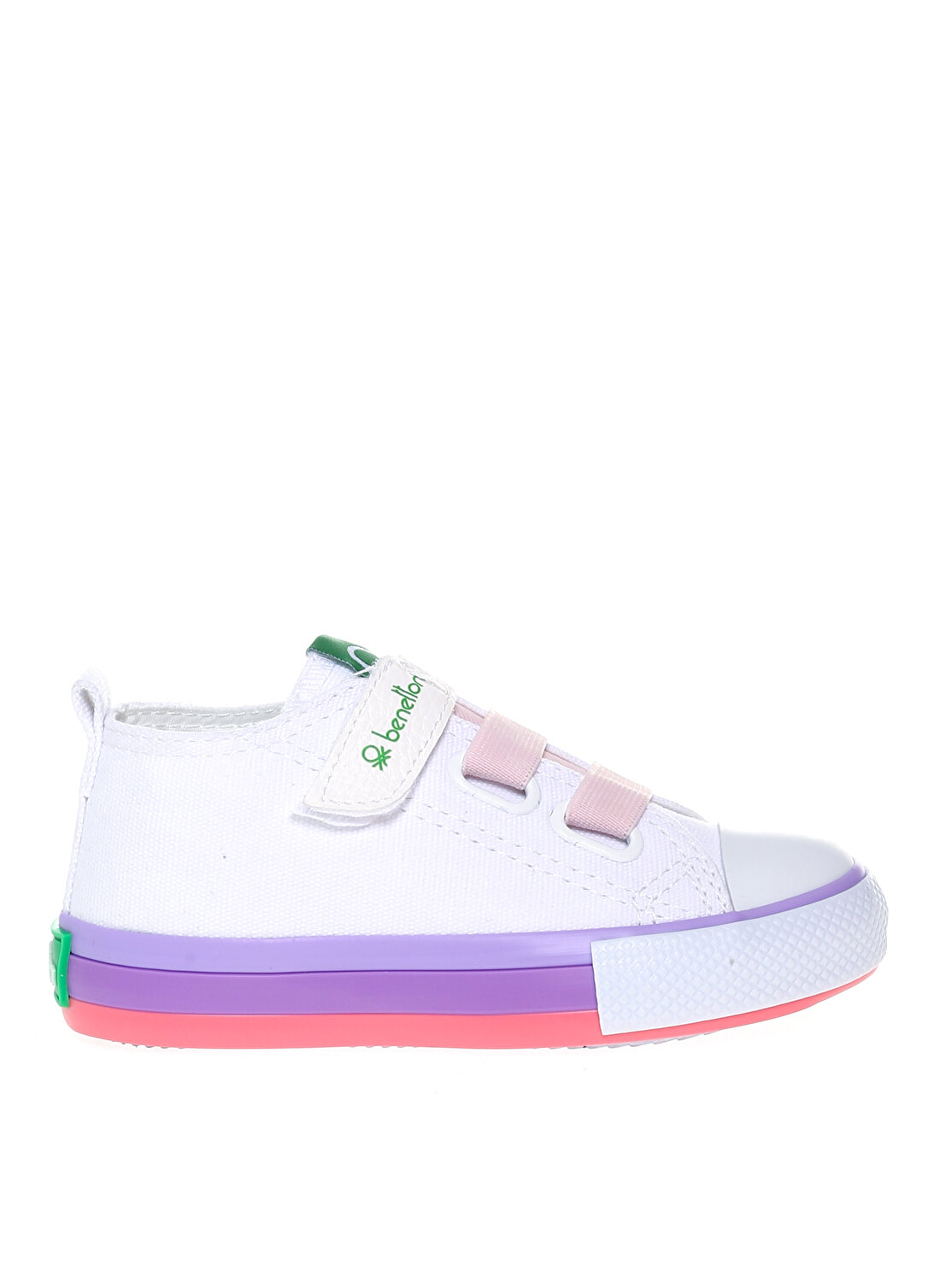 Benetton Beyaz - Pembe Kız Çocuk Keten Yürüyüş Ayakkabısı BN-30649 177