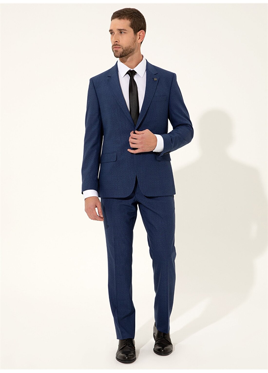 Pierre Cardin N00060/ST Klasik Yaka Normal Bel Slim Fit Düz Lacivert Erkek Takım Elbise